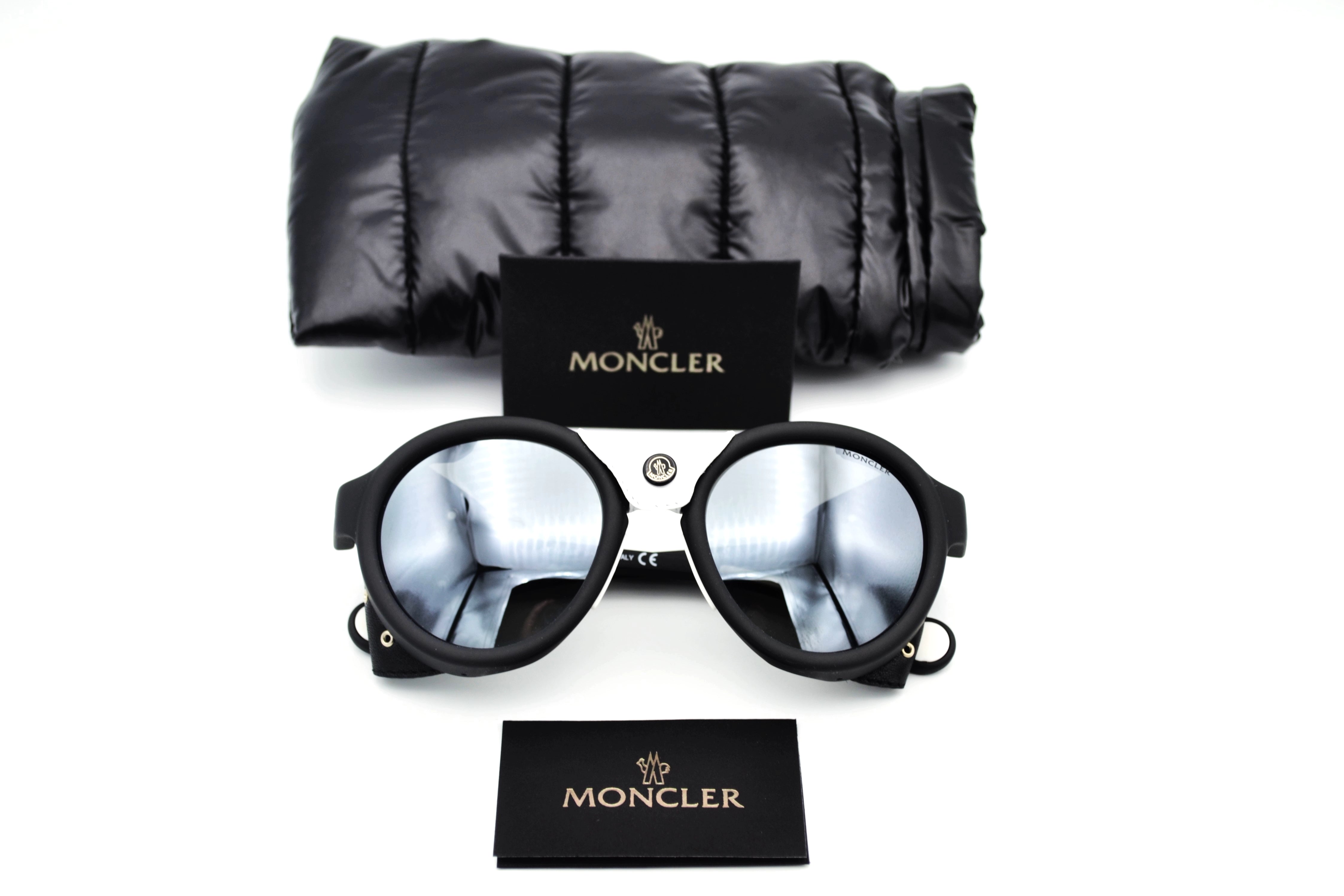 Moncler ML0046 02C Sunglasses - Leather Protection