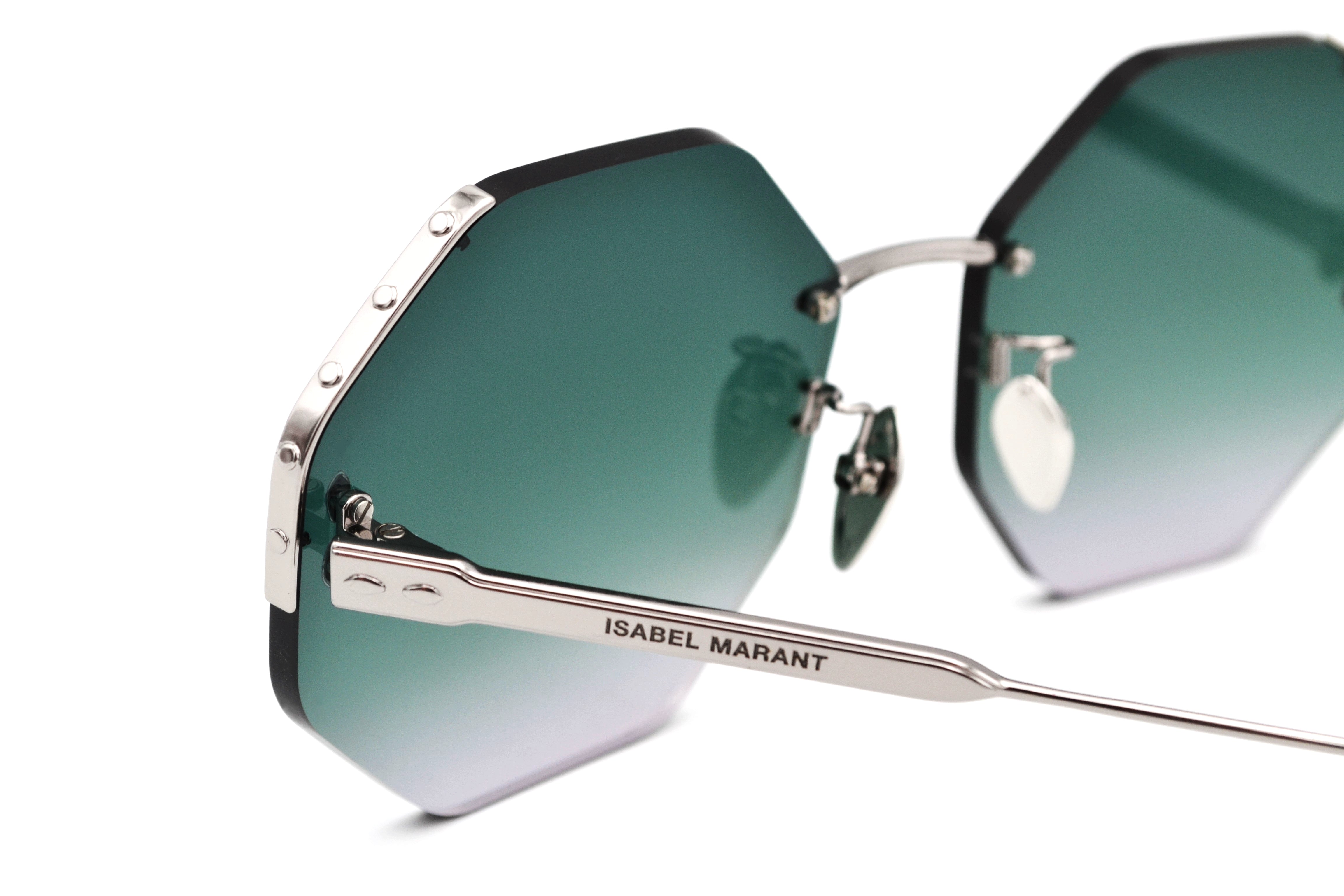 Isabel Marant Women's Silver Octagonal Sunglasses