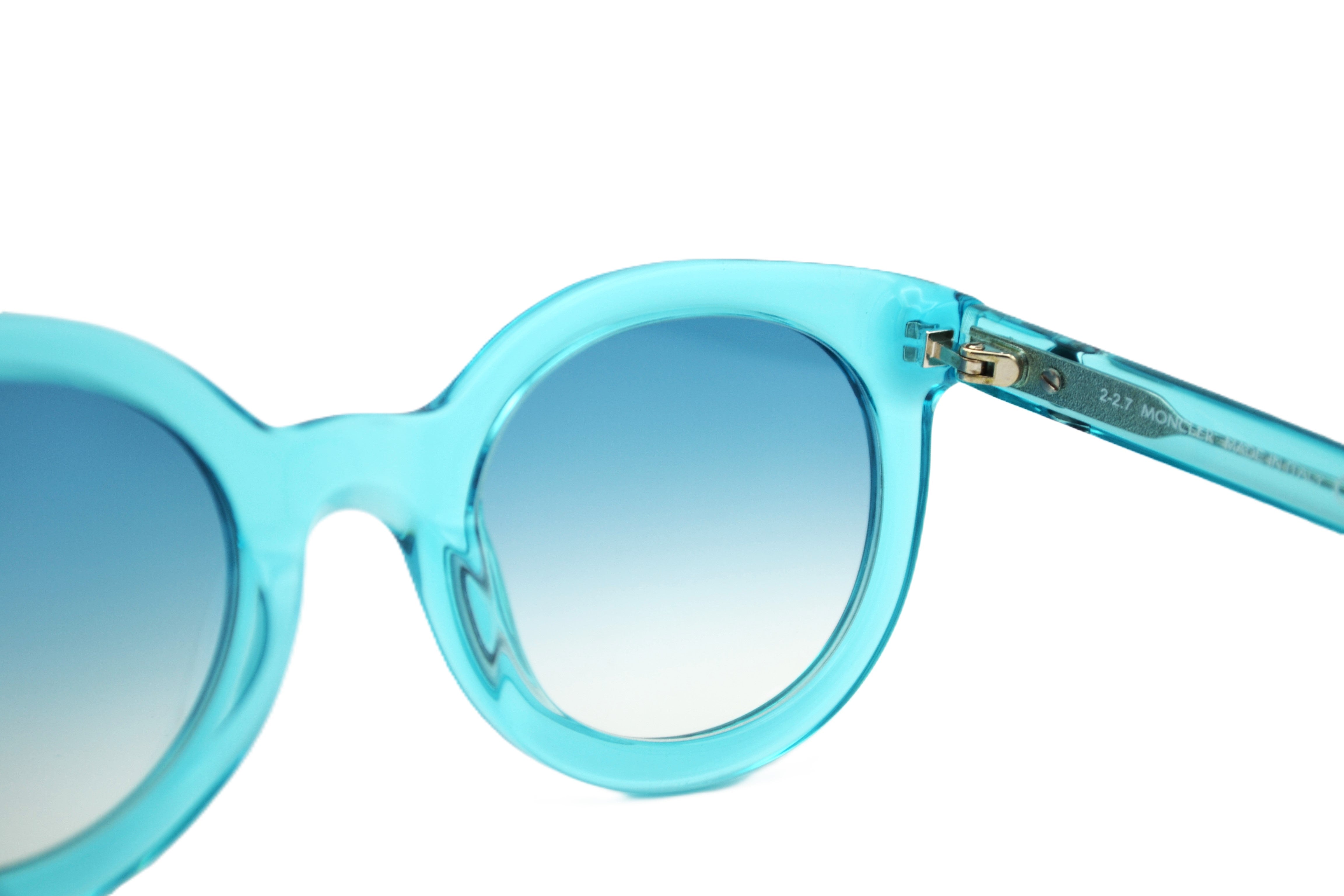 Gafas de sol Moncler ML0015 84X - Diseño de acetato azul transparente, unisex