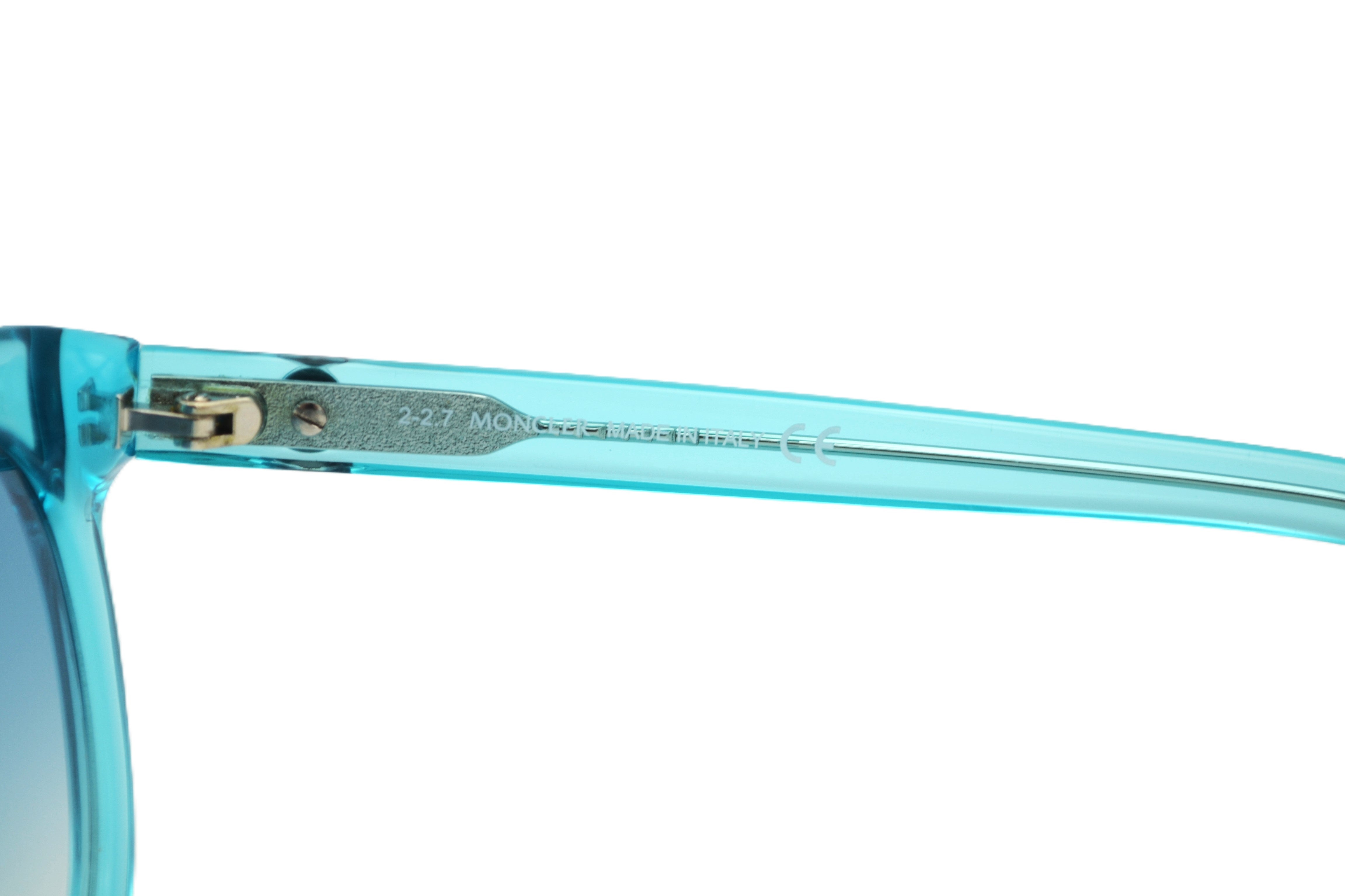 Gafas de sol Moncler ML0015 84X - Diseño de acetato azul transparente, unisex