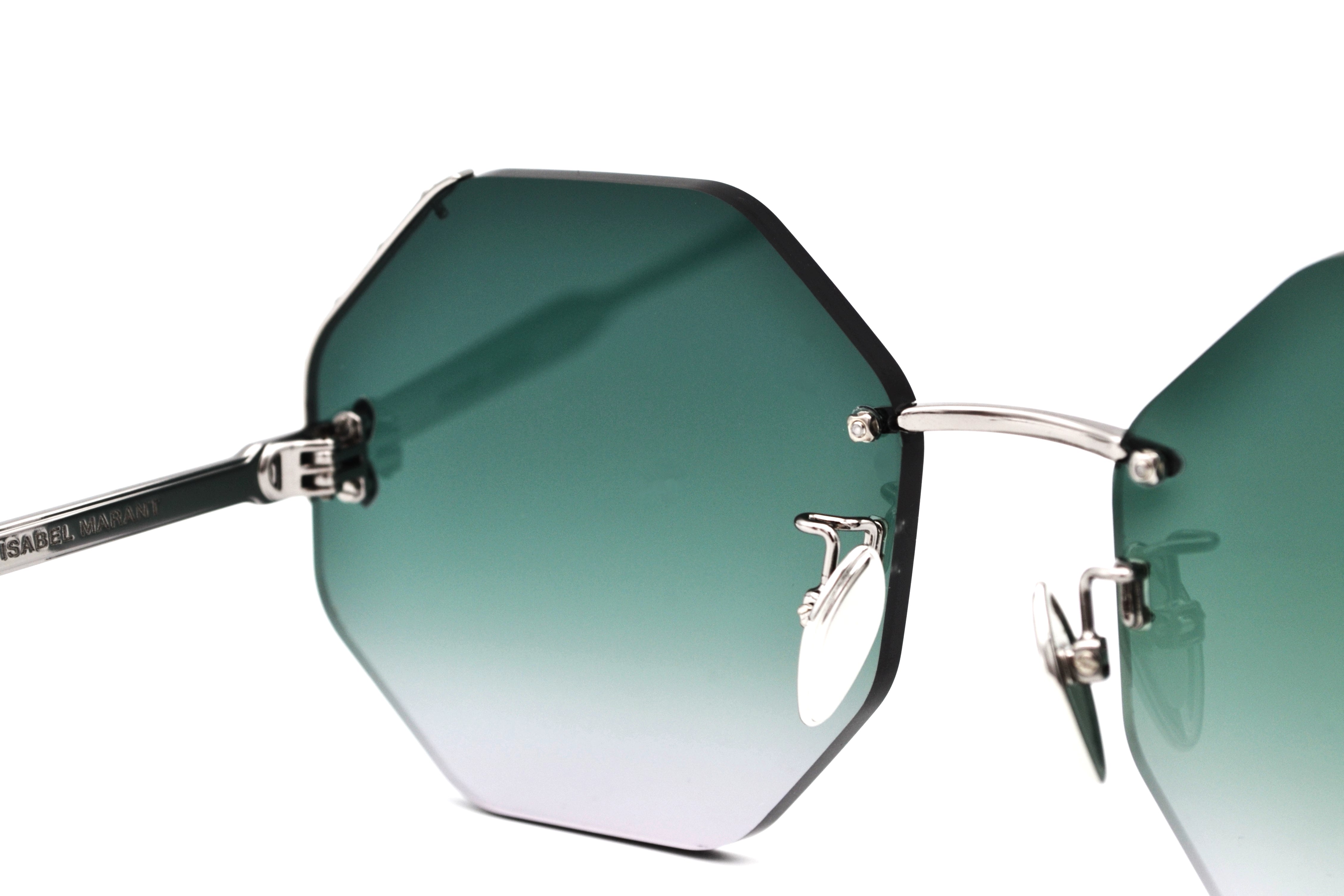 Isabel Marant Women's Silver Octagonal Sunglasses