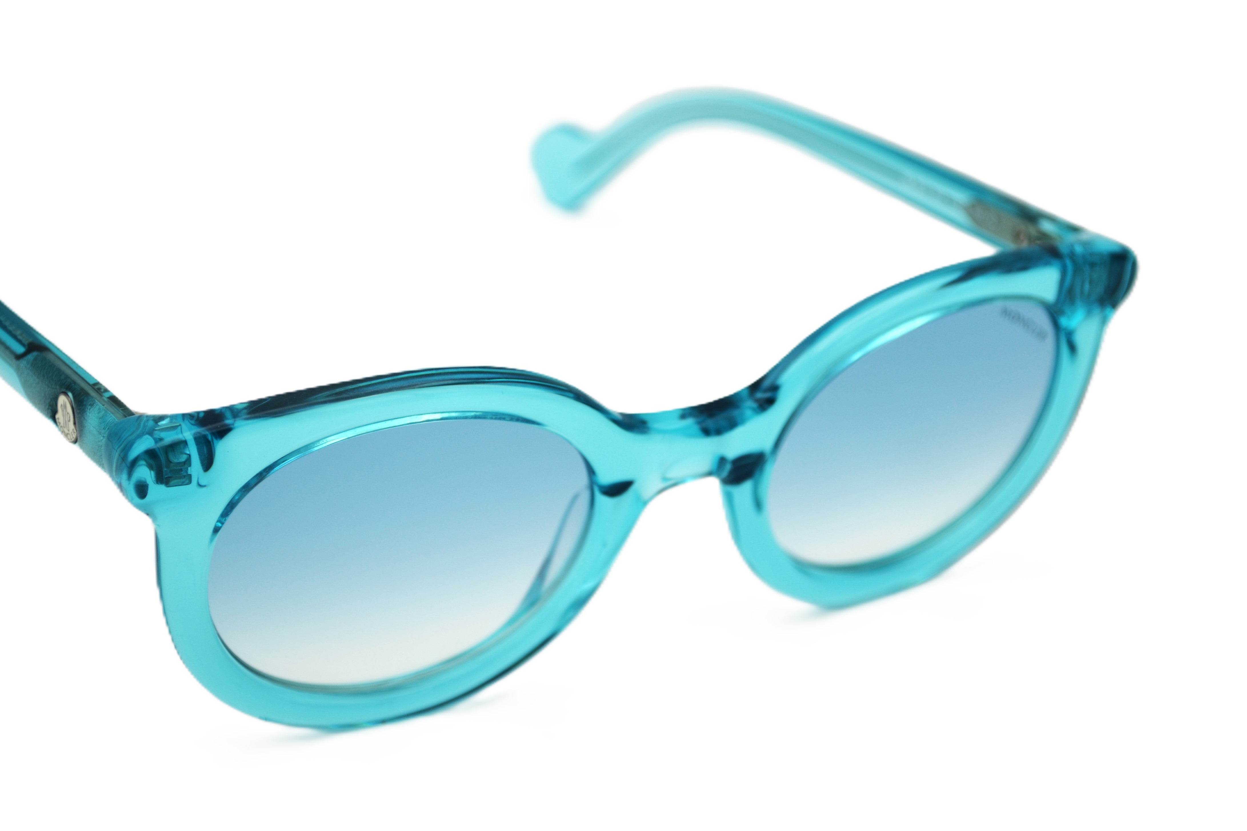 Gafas de sol Moncler ML0015 84X - Diseño de acetato azul transparente, unisex
