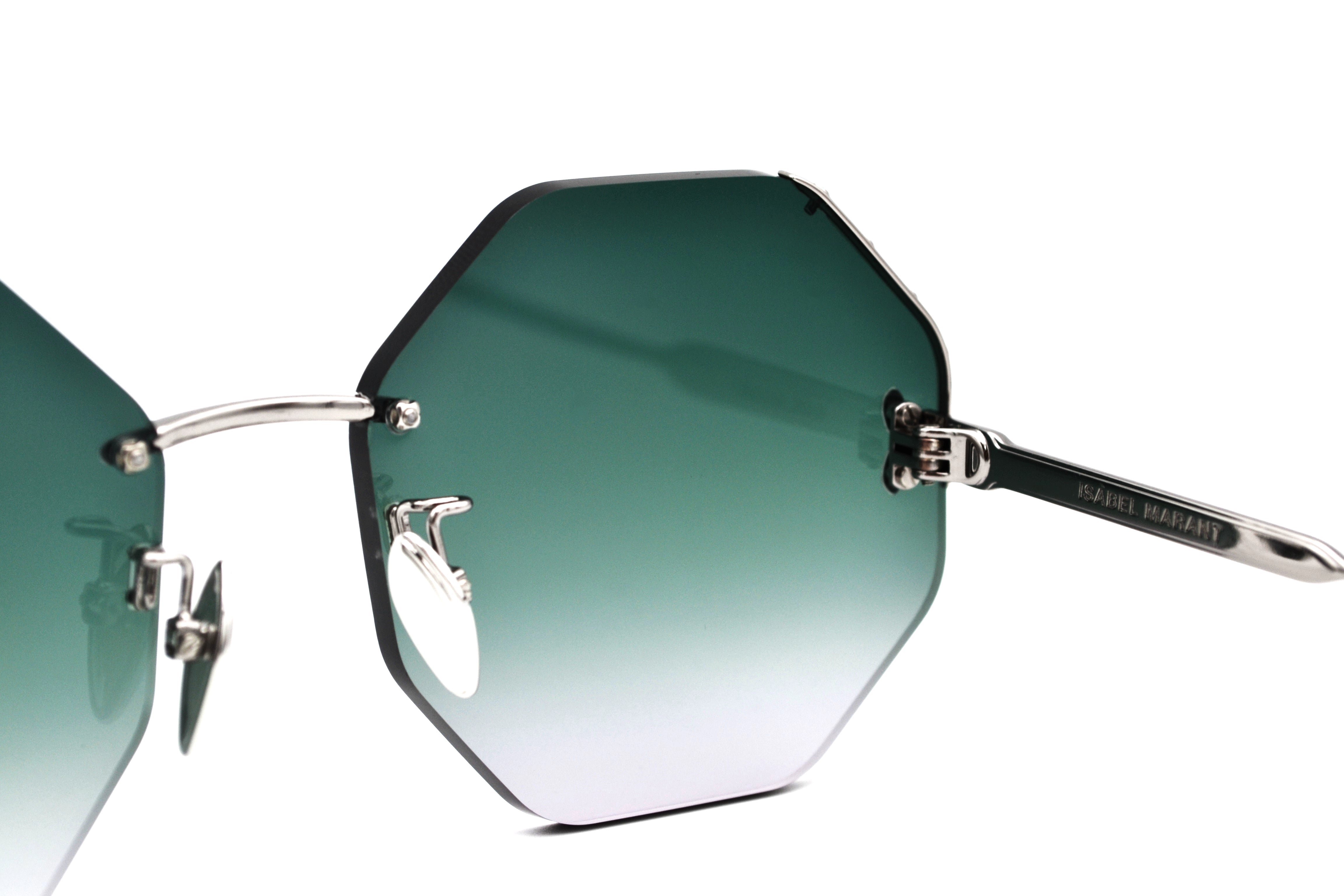 Isabel Marant Women's Silver Octagonal Sunglasses