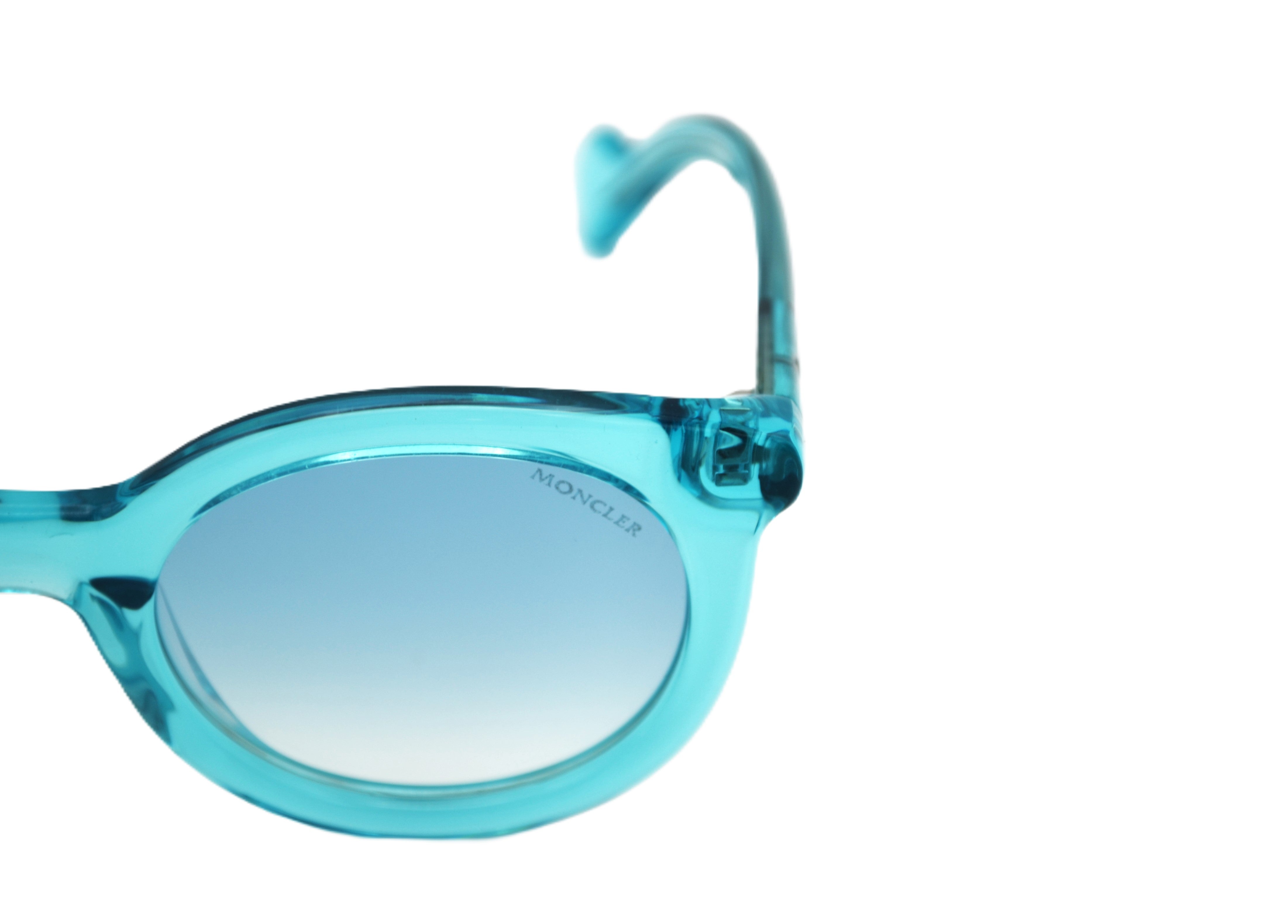 Gafas de sol Moncler ML0015 84X - Diseño de acetato azul transparente, unisex