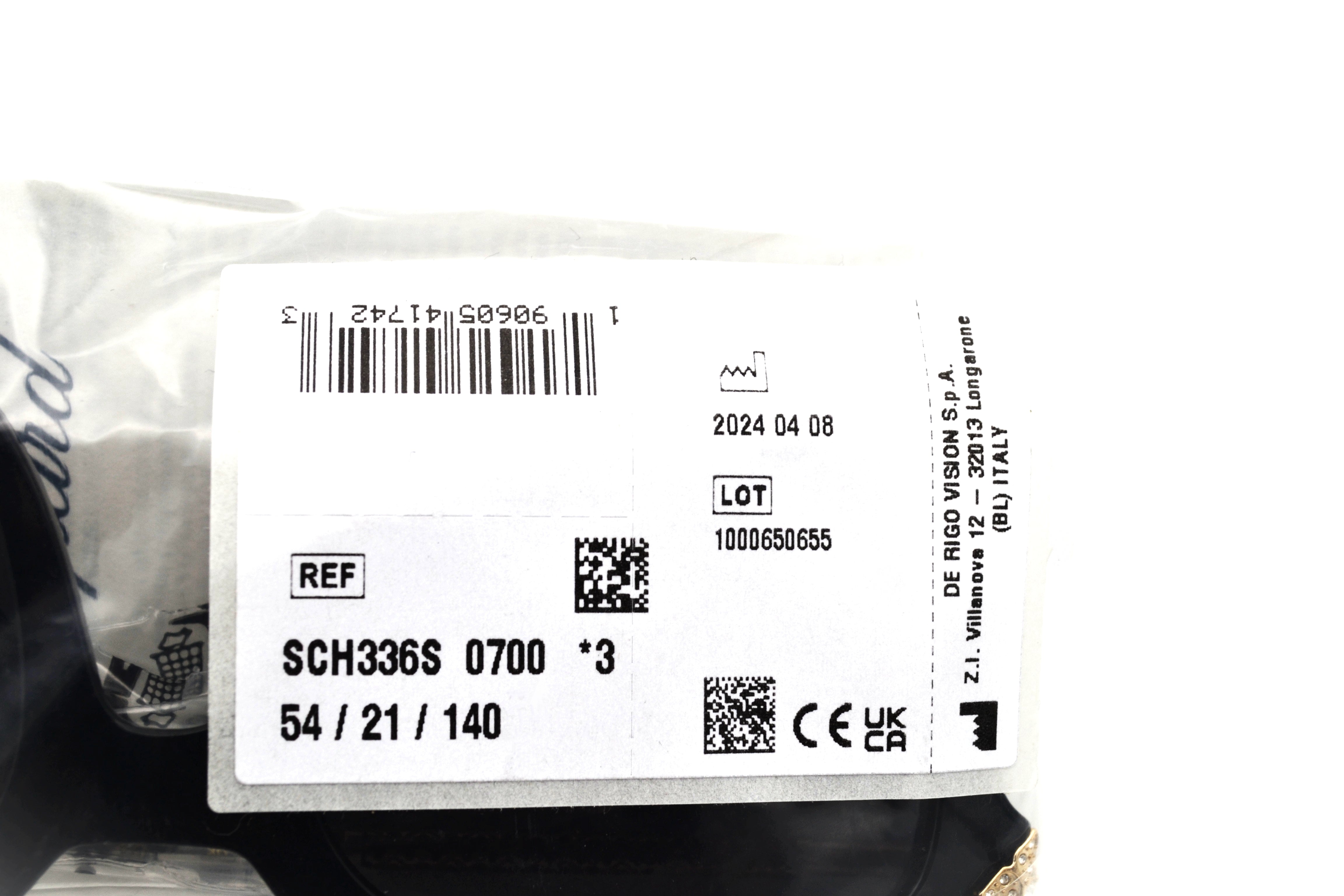 Gafas de sol Chopard SCH336S 0700 Diseño de acetato y metal dorado con cristales