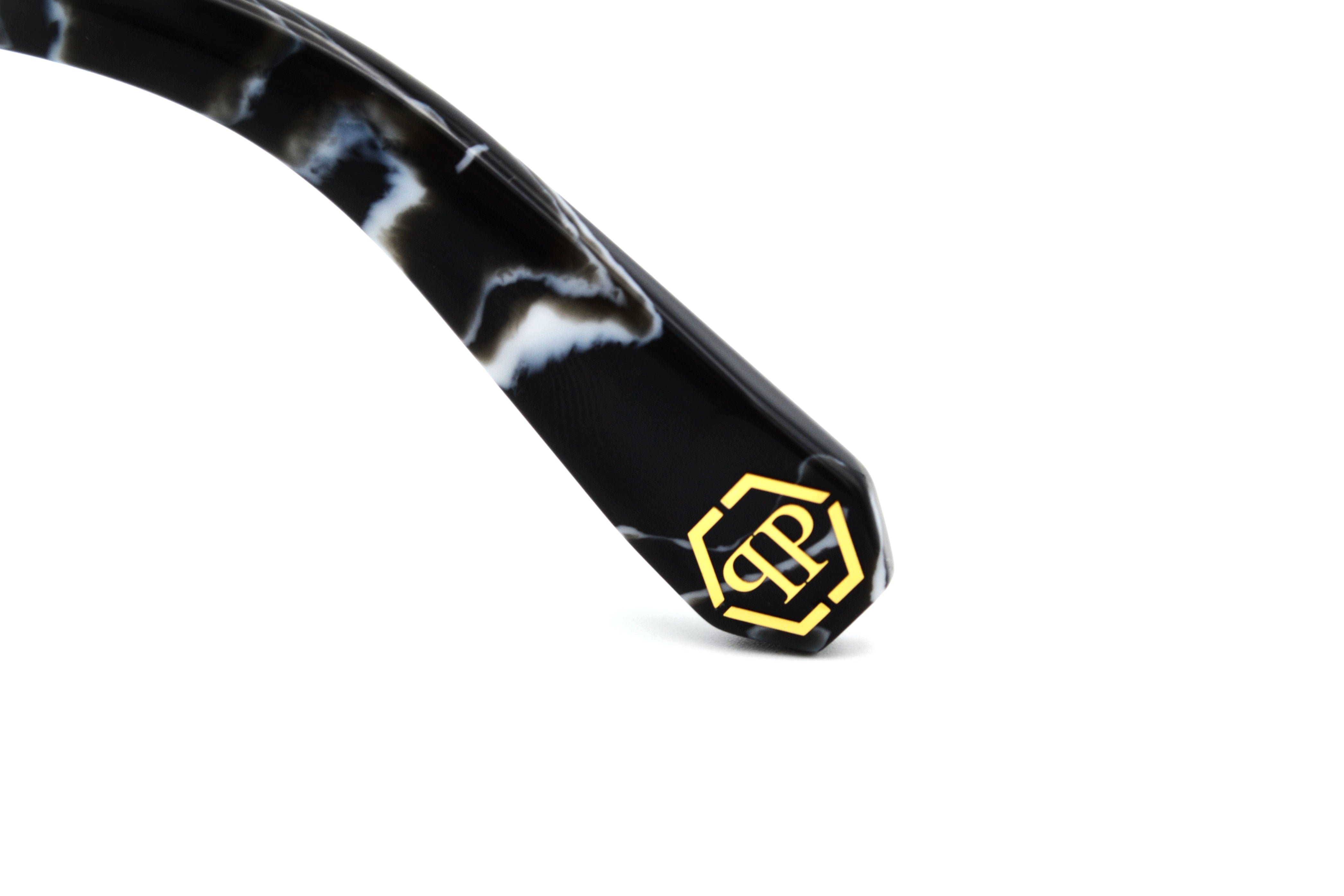 Philipp Plein Sunglasses - PLEIN GLARES SPP095 Acetate and Gold Metal Design for Men