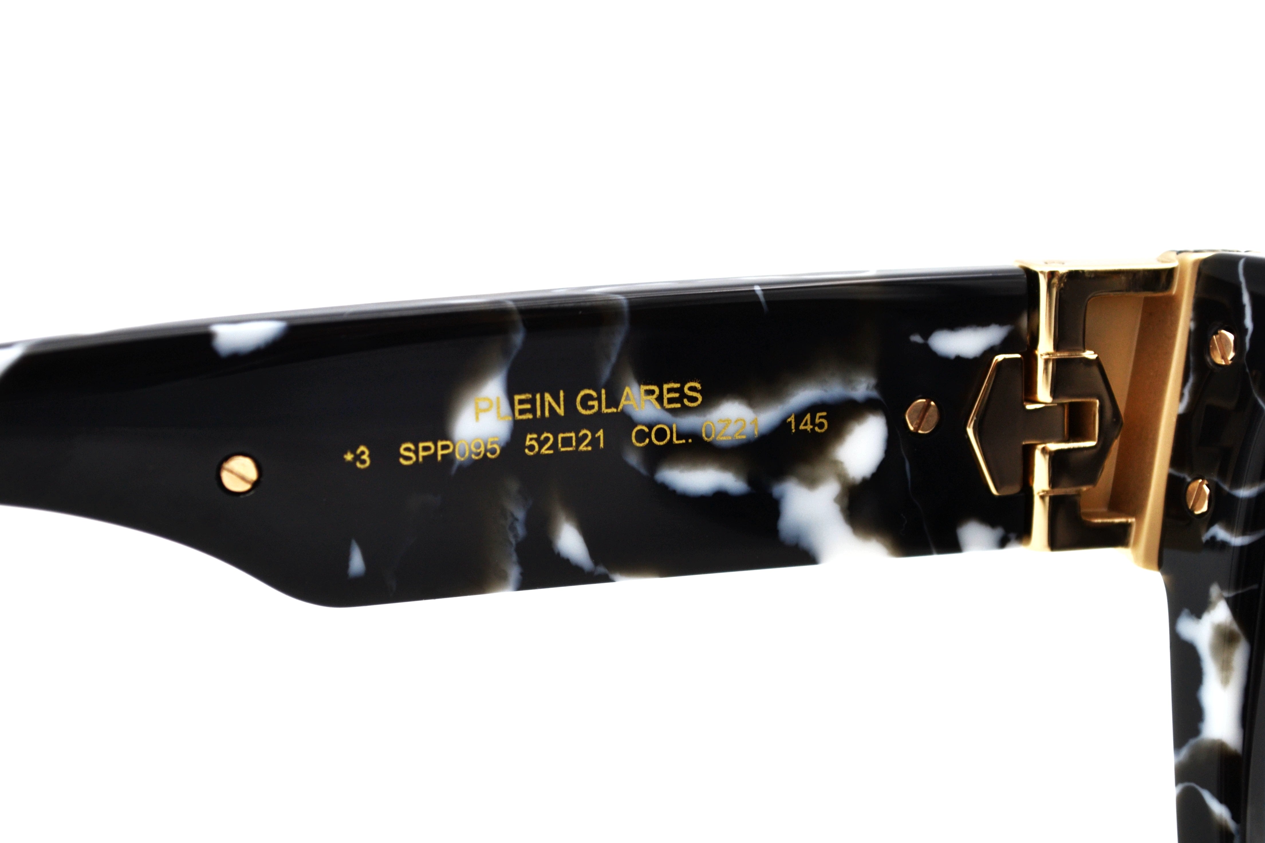 Philipp Plein Sunglasses - PLEIN GLARES SPP095 Acetate and Gold Metal Design for Men