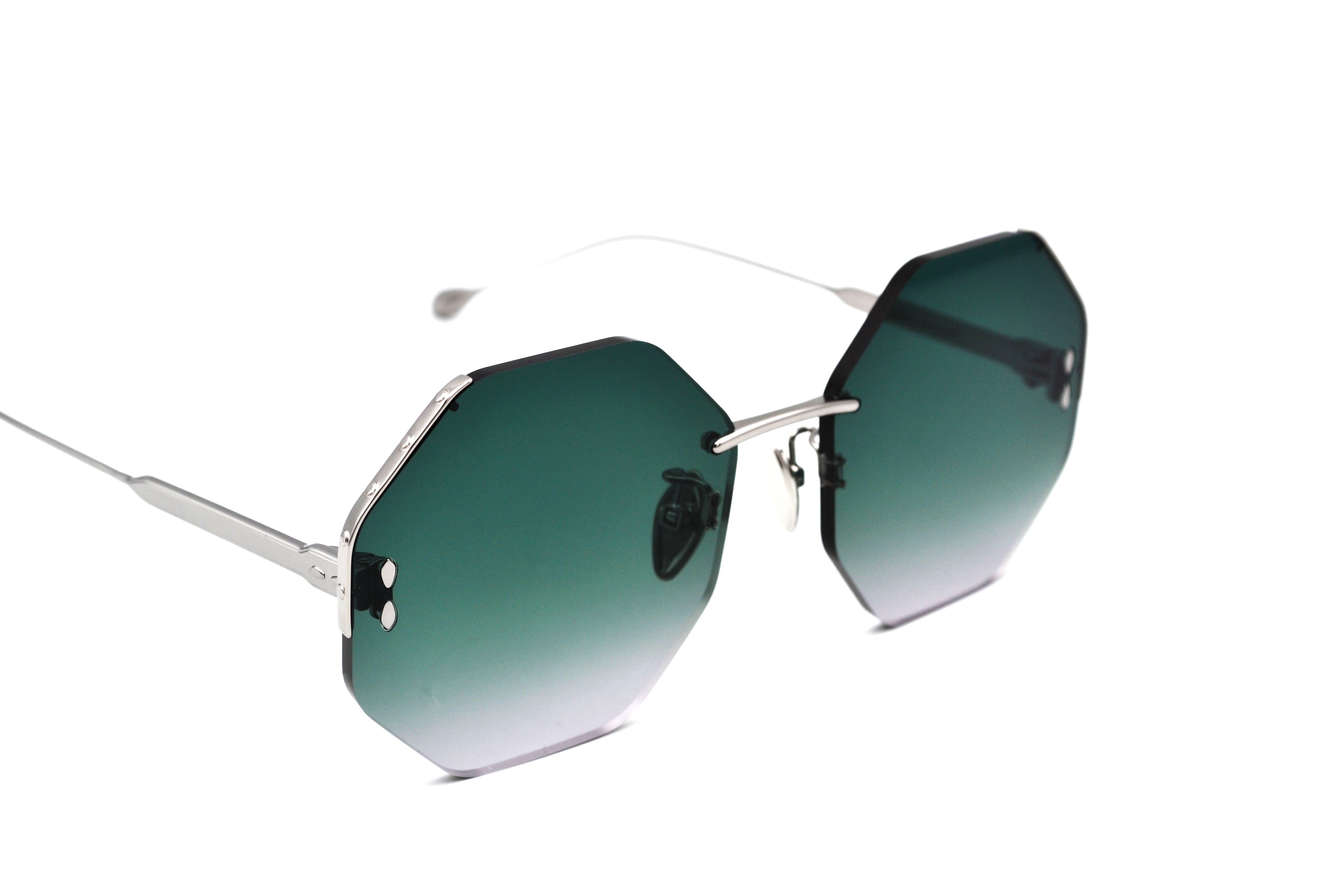 Isabel Marant Women's Silver Octagonal Sunglasses