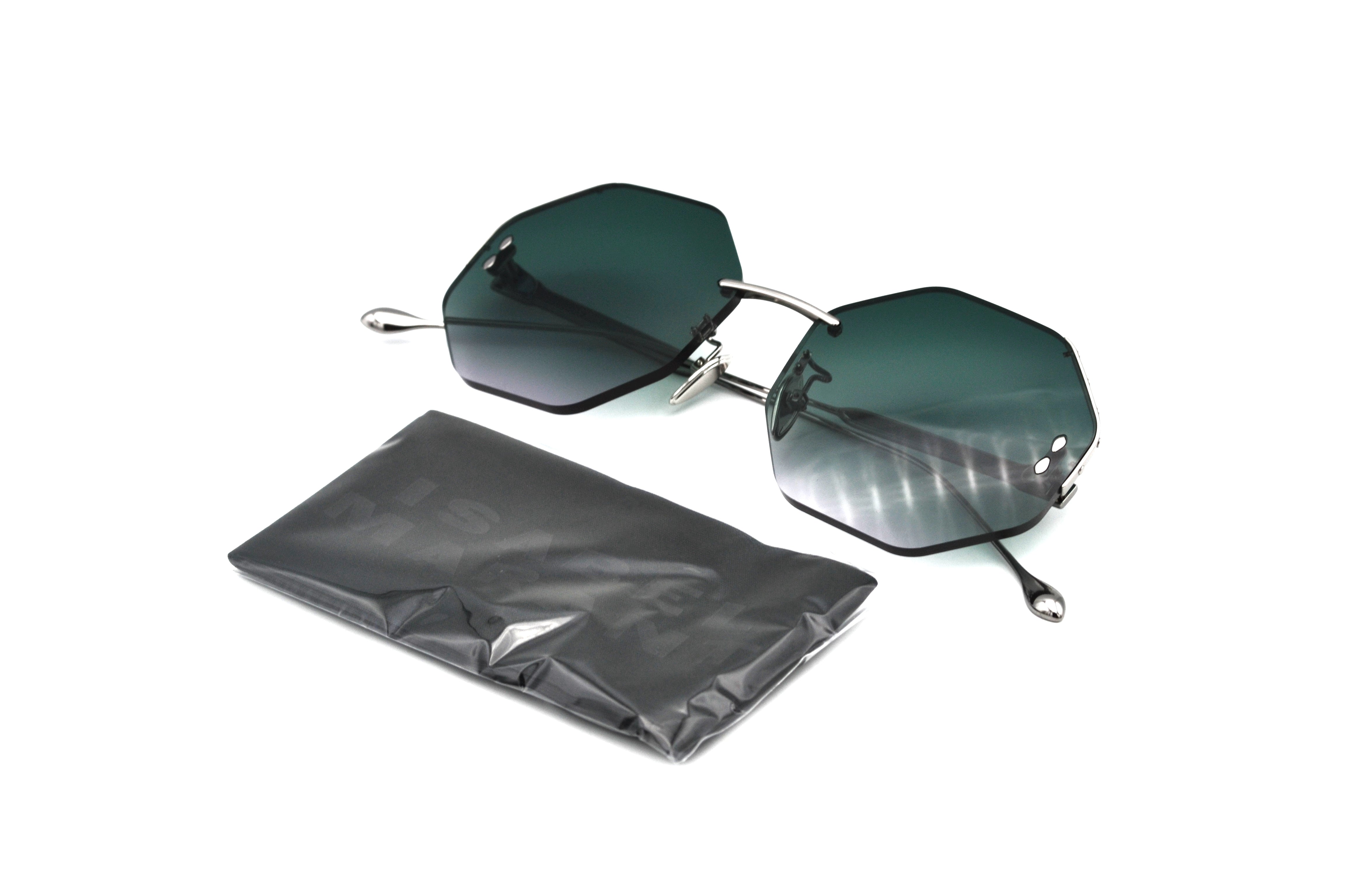 Isabel Marant Women's Silver Octagonal Sunglasses