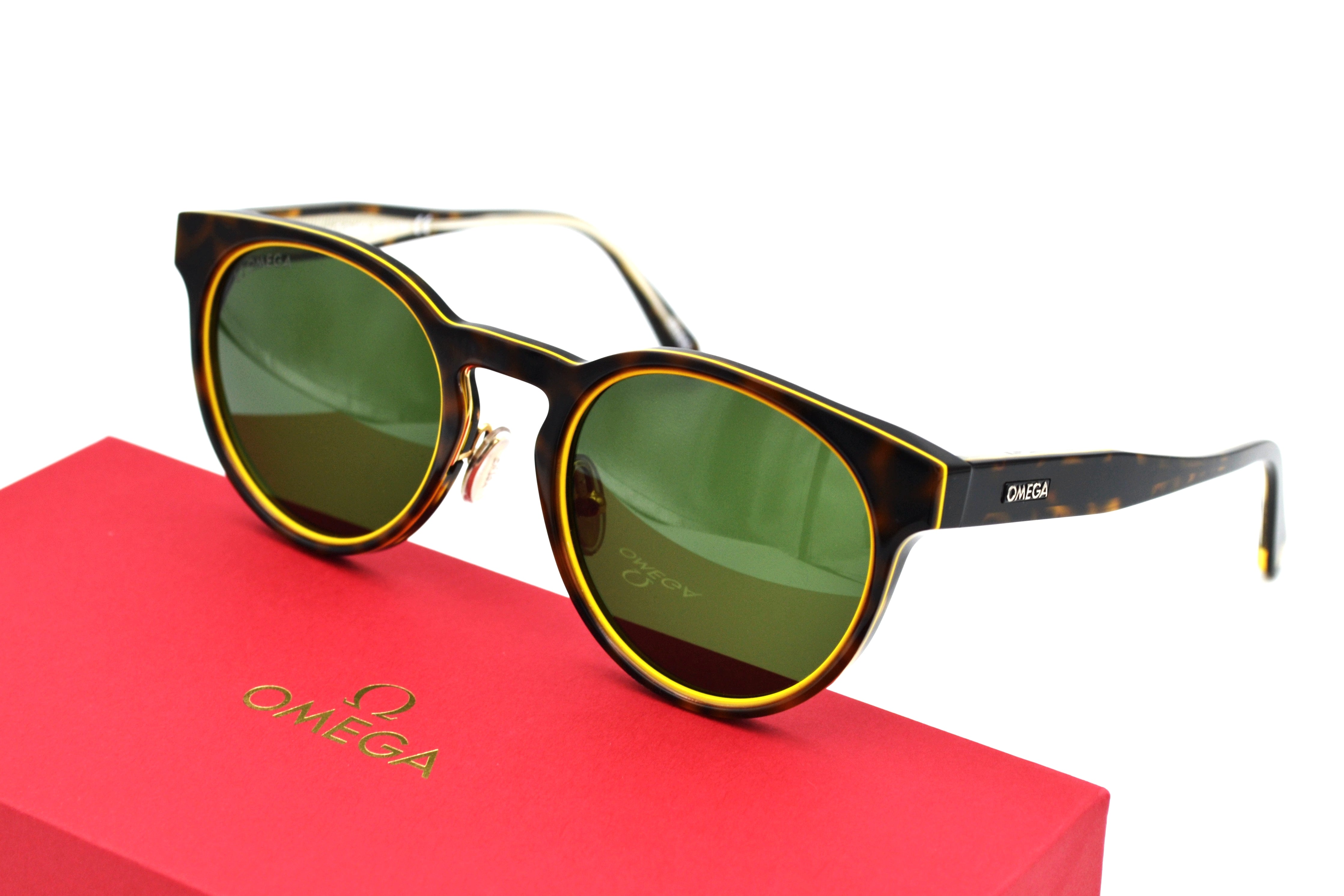 Omega Ω OM0020H 52N Sunglasses - Rectangular Design in Eco-Friendly Acetate