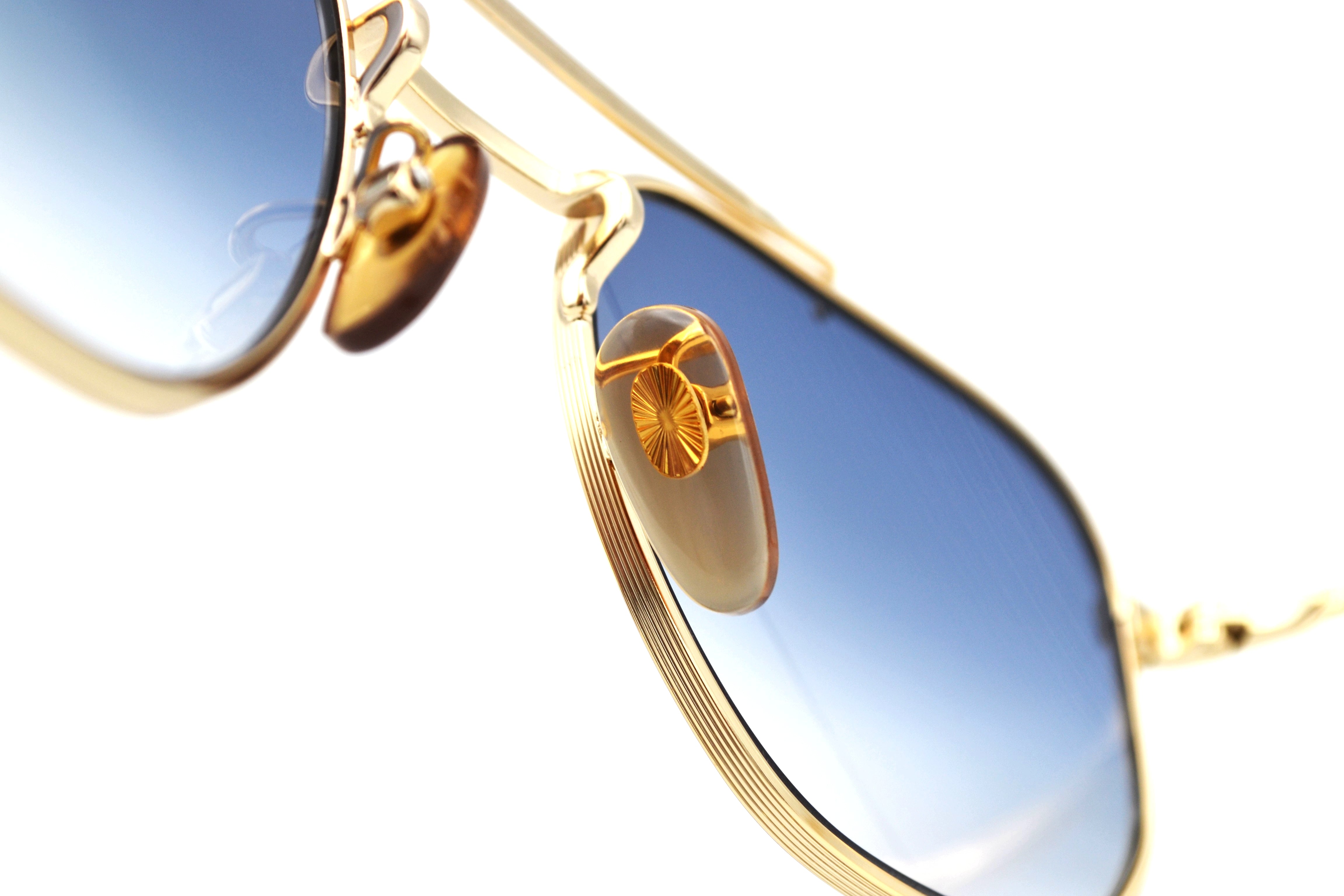 David Beckham DB1079S Sunglasses - Men's Rectangular Gold Metal Design