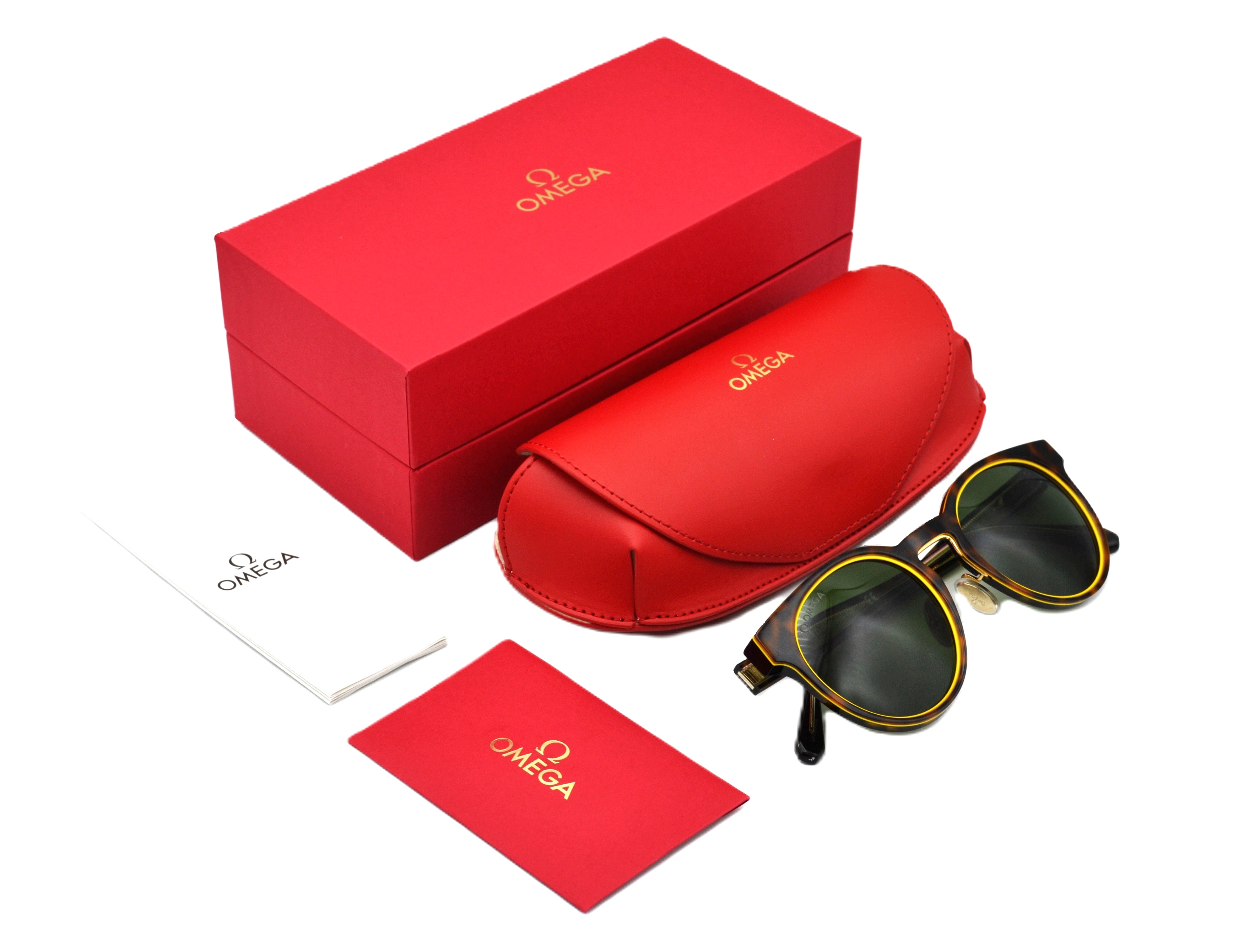 Omega Ω OM0020H 52N Sunglasses - Rectangular Design in Eco-Friendly Acetate