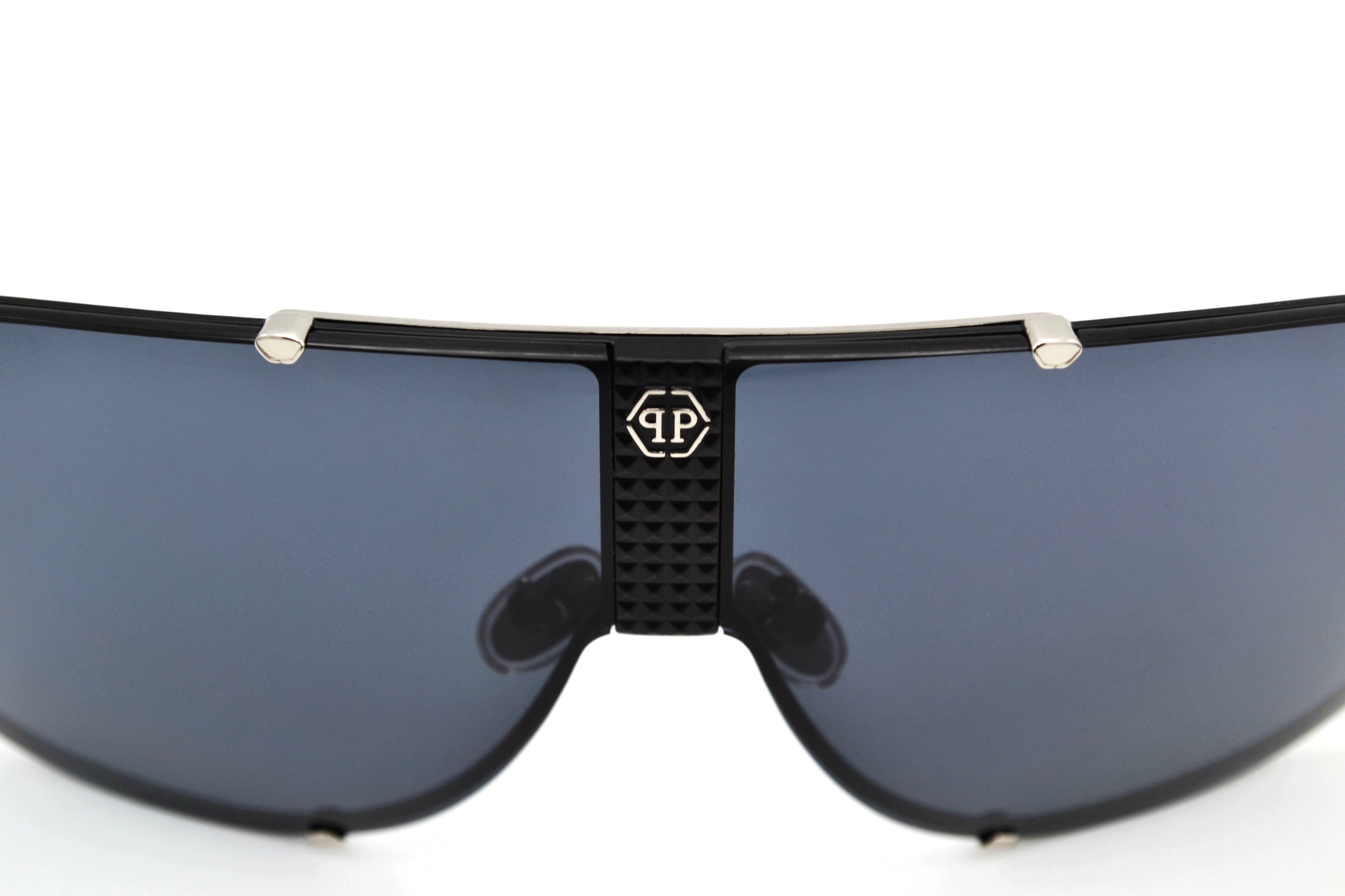 Gafas de sol Philipp Plein - Plein STUD SPP075 Diseño de pantalla con logo, para hombre