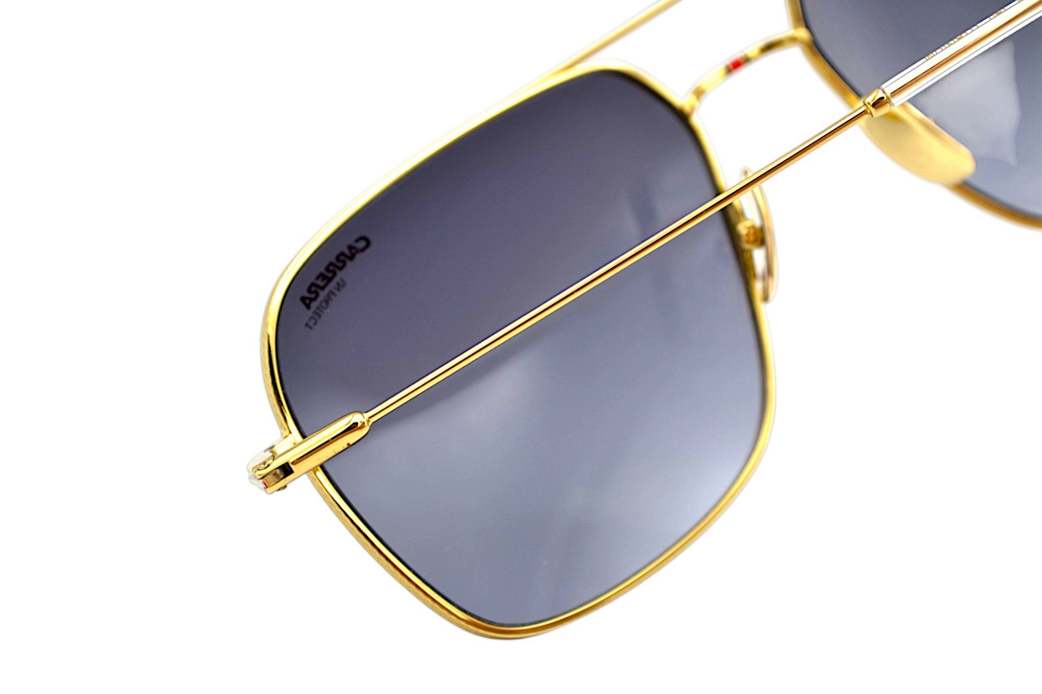 Gafas de sol CARRERA para hombre, con cuero rectangular metal dorado 247S 2F7
