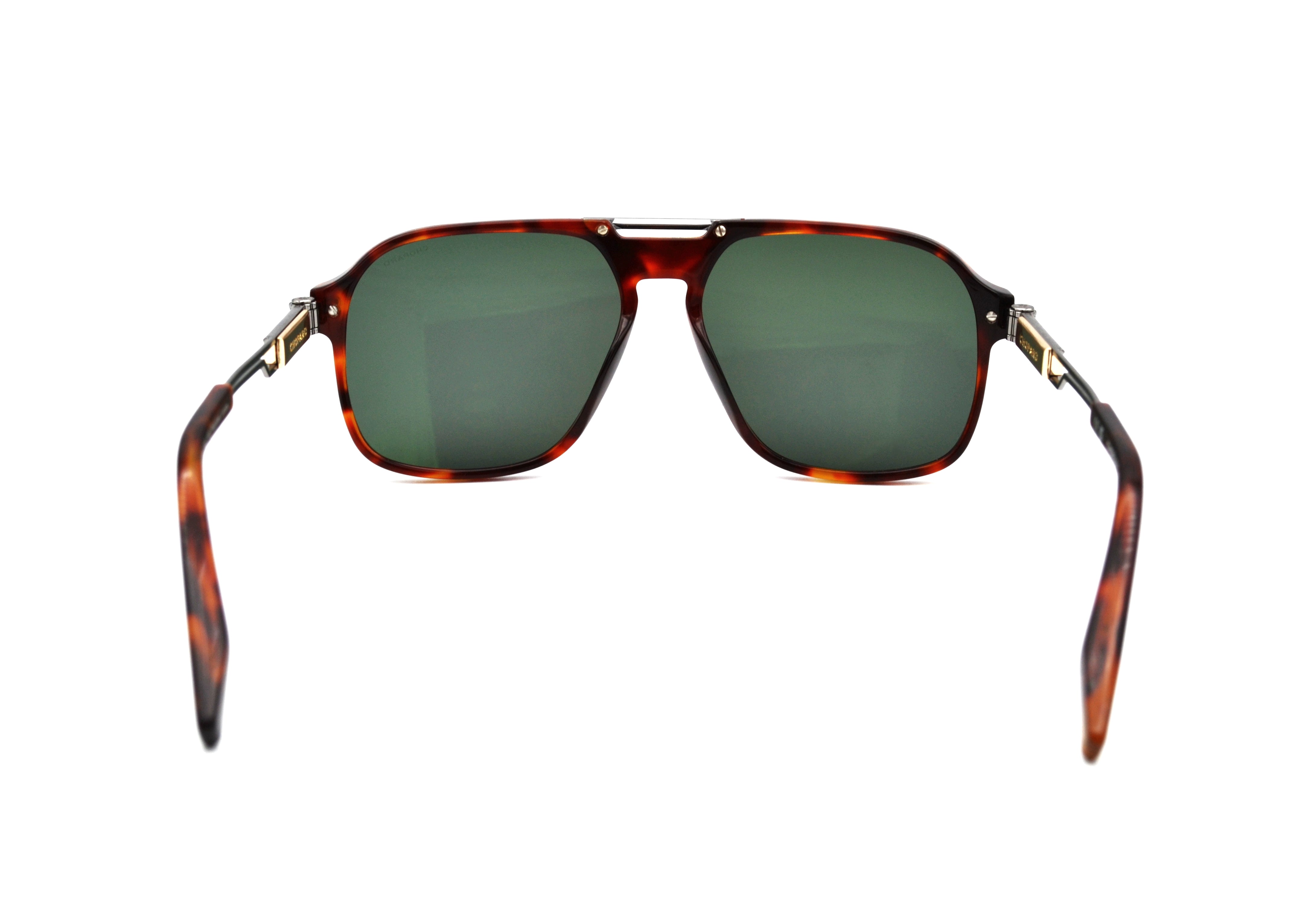 Gafas de sol Chopard SCH347 909P Lentes Polarizadas Diseño de aviador dorado y plateado
