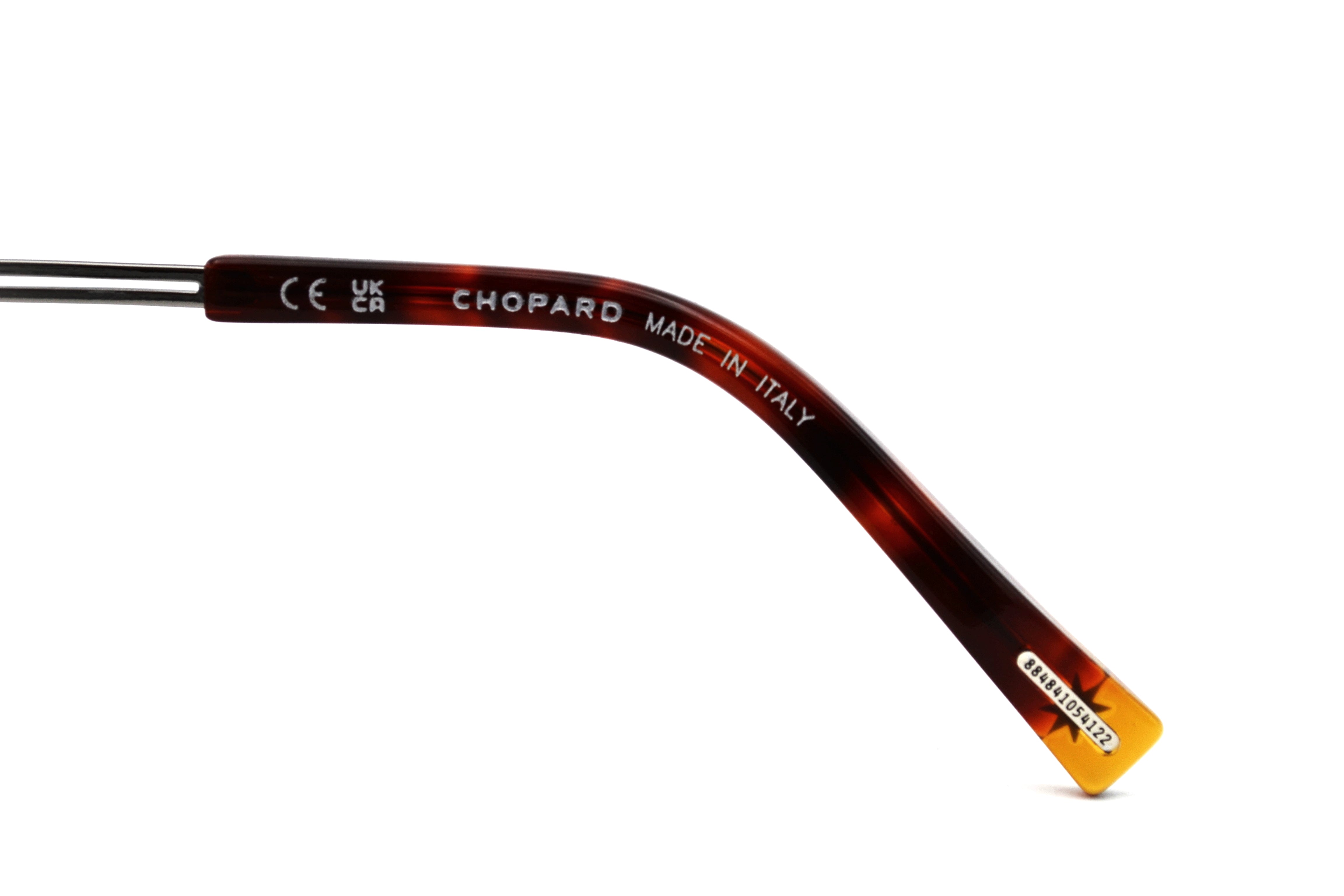 Gafas de sol Chopard SCH347 909P Lentes Polarizadas Diseño de aviador dorado y plateado