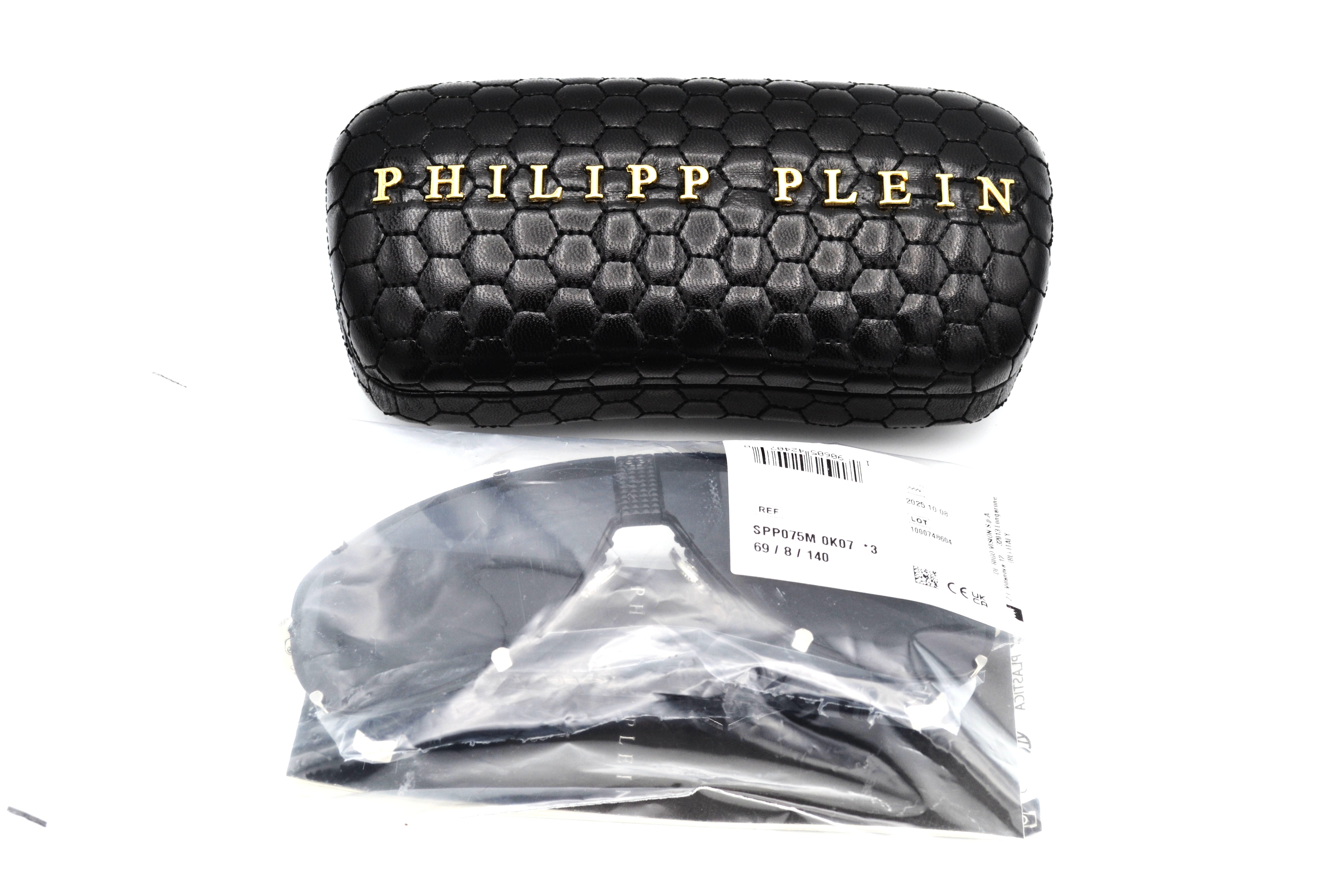 Gafas de sol Philipp Plein - Plein STUD SPP075 Diseño de pantalla con logo, para hombre