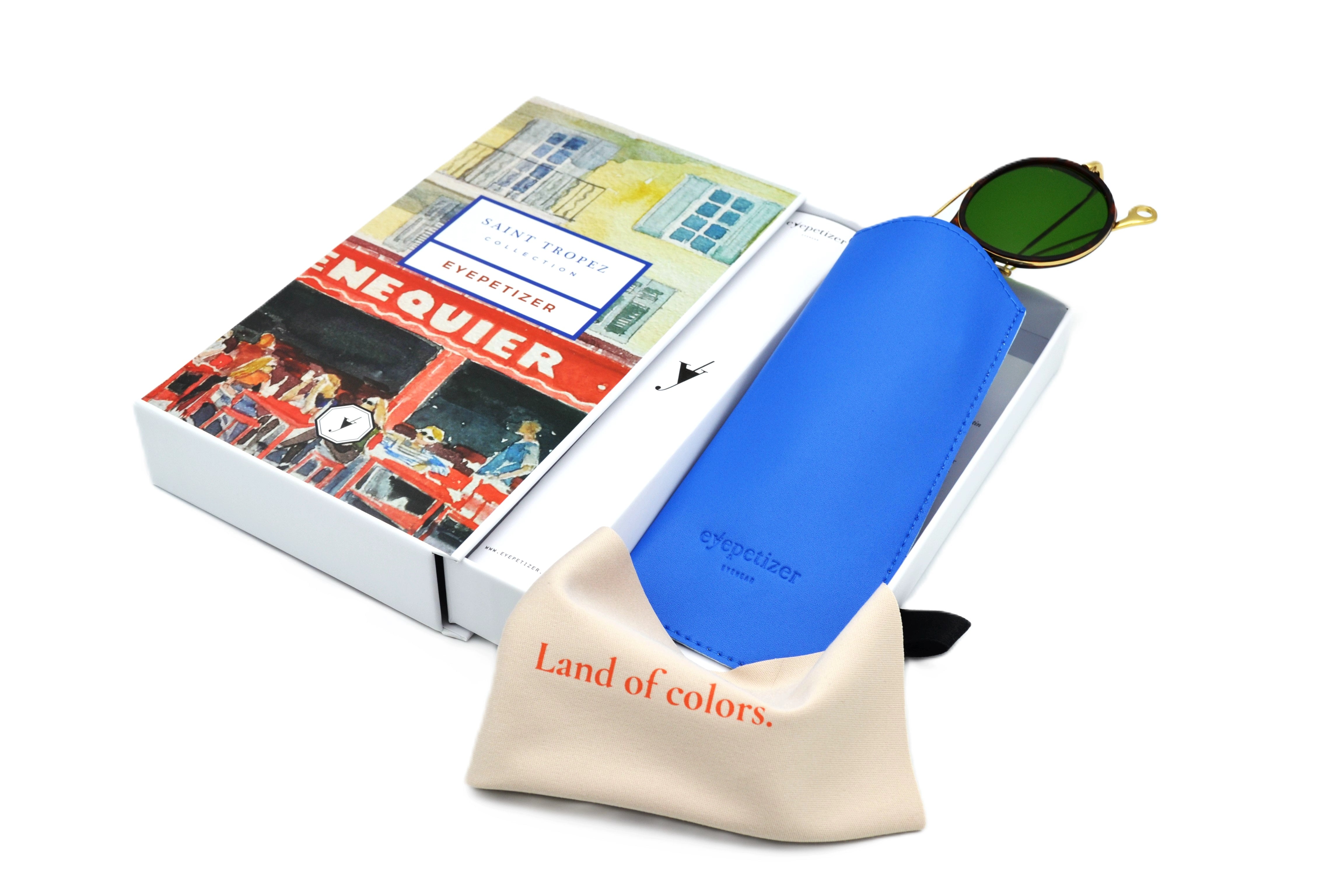 Eyepetizer- HELEN sunglasses, oval design in acetate and gold metal, for women