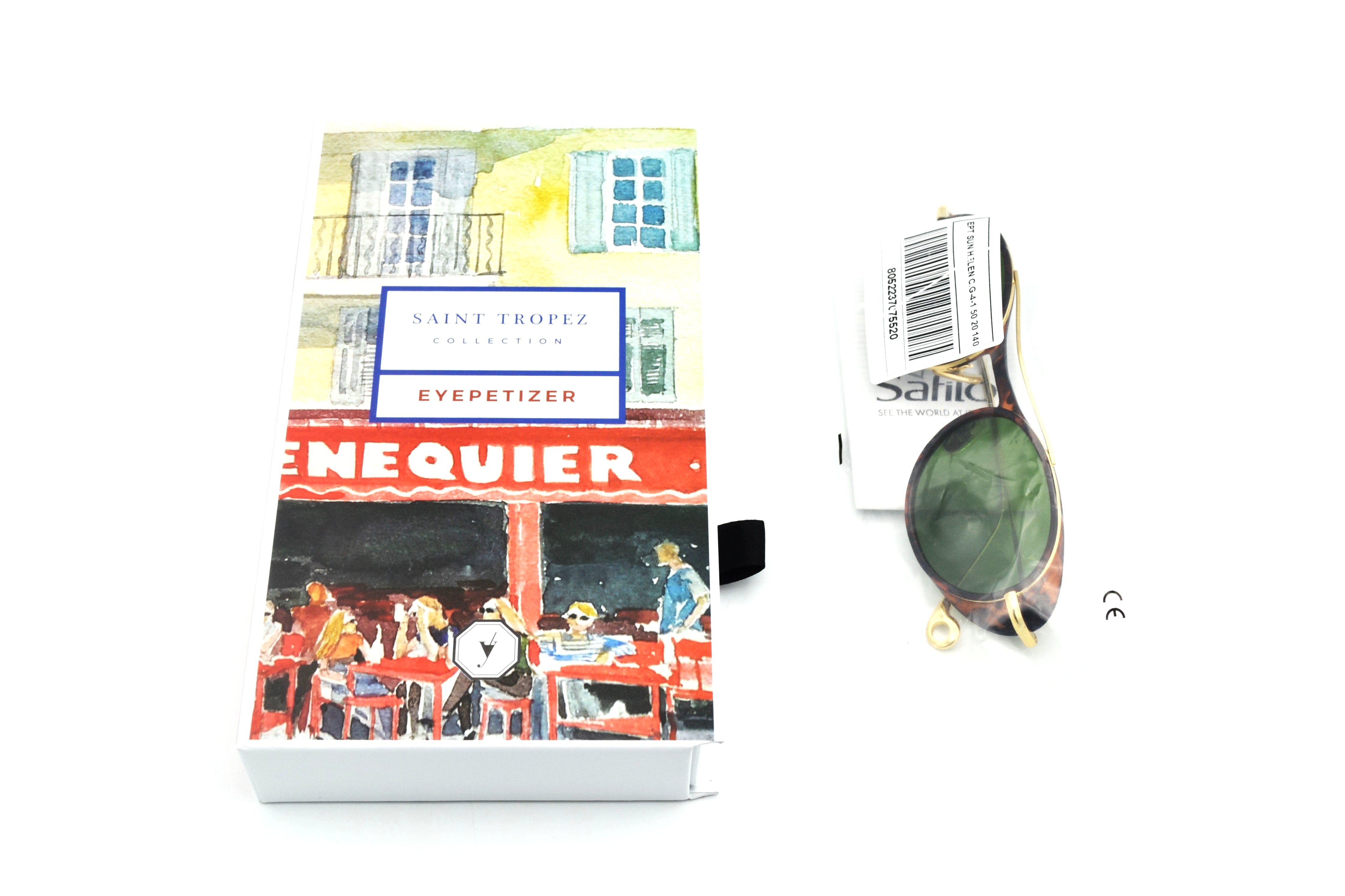 Eyepetizer- HELEN sunglasses, oval design in acetate and gold metal, for women