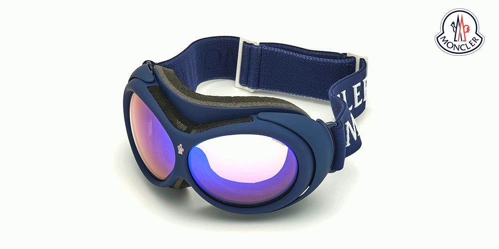 Gafas de sol Moncler, Moncler Goggle ML0130 91X 89 color azul unisex