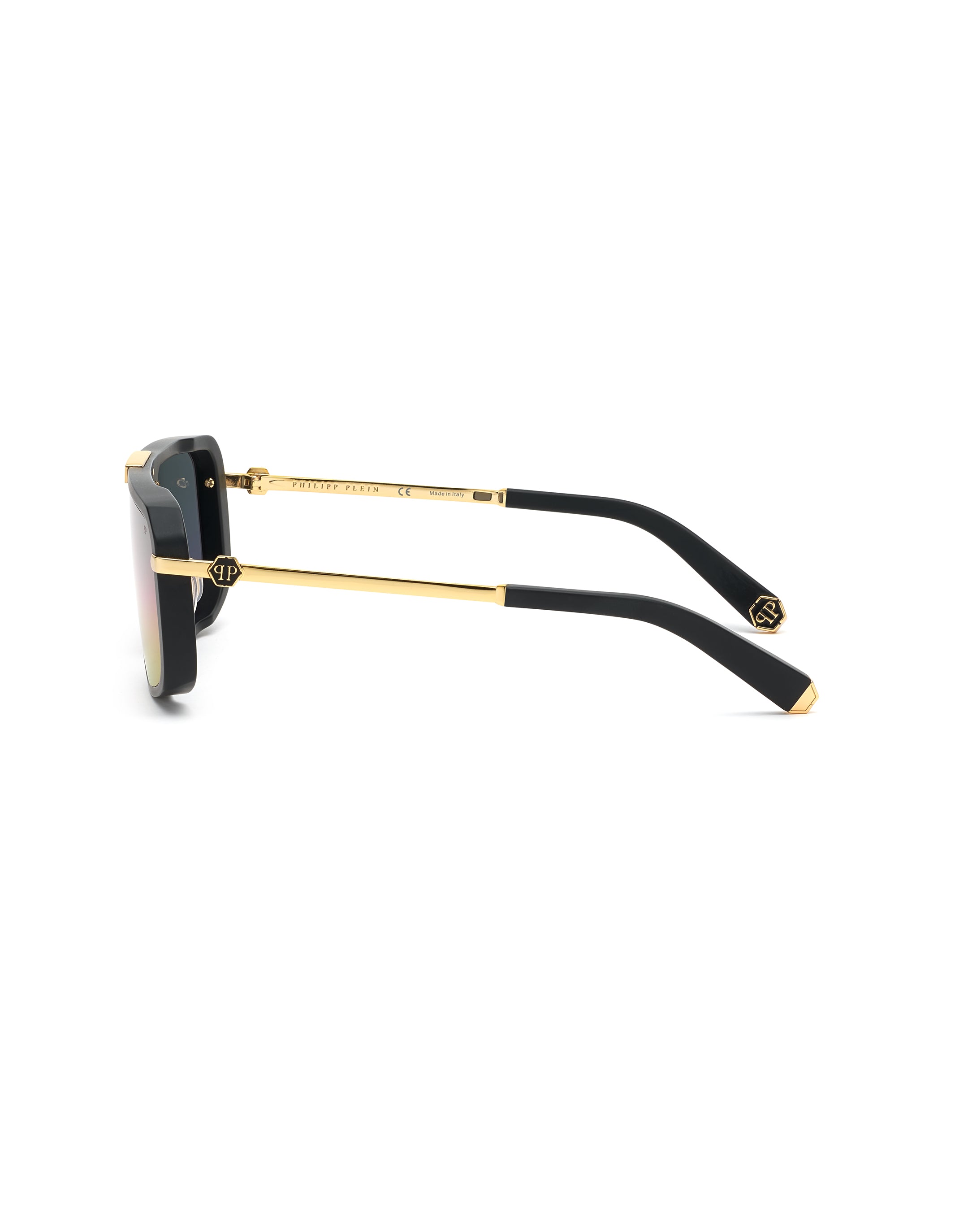 Gafas de sol Philipp Plein - Plein Legacy SPP008M 703V Diseño de acetato y metal dorado para hombre