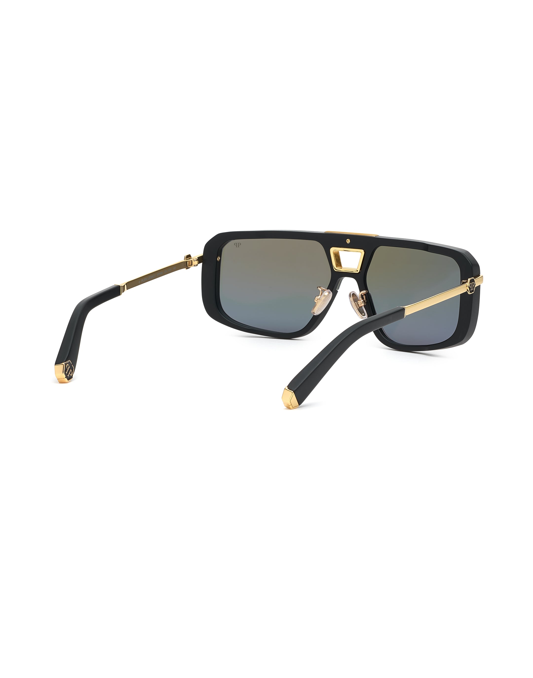 Gafas de sol Philipp Plein - Plein Legacy SPP008M 703V Diseño de acetato y metal dorado para hombre