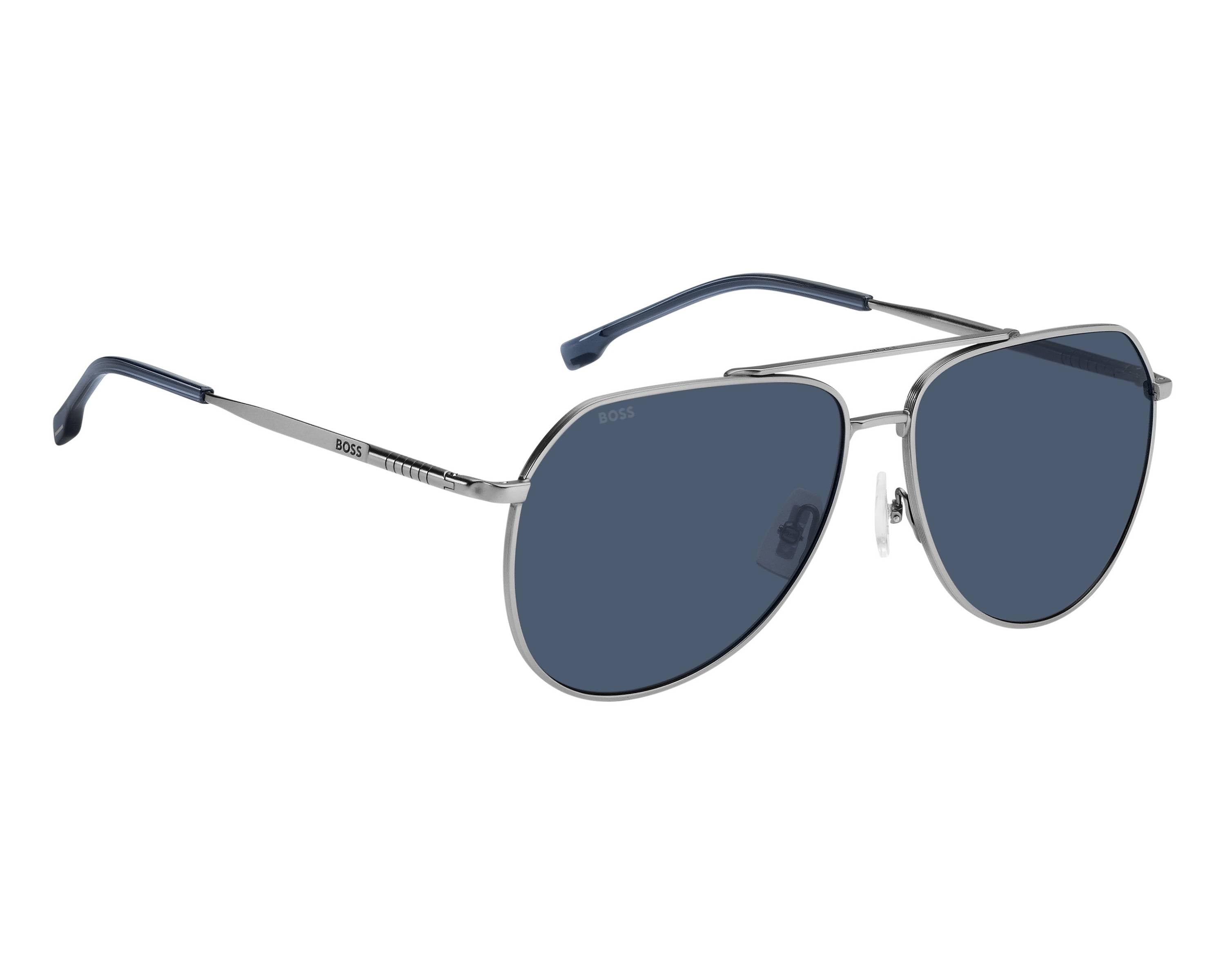 Gafas de sol Hugo Boss 1447/S R81 Diseño de metal plateado Hombre