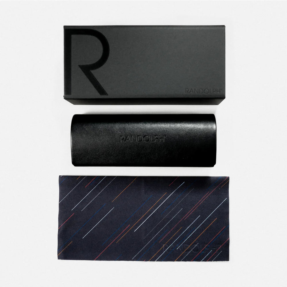 Gafas de sol RANDOLPH Holiday diseño de metal plateado para hombre