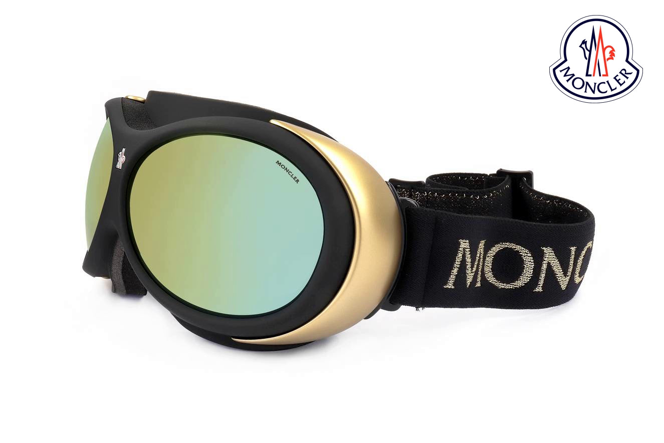 Gafas de sol Moncler, Moncler Goggle ML0130S 05L color negro y dorado unisex