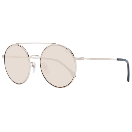 Gafas de sol Lozza SL2335M 301C - Diseño redondo de metal dorado, unisex