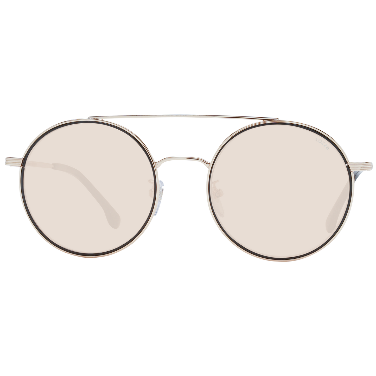 Gafas de sol Lozza SL2335M 301C - Diseño redondo de metal dorado, unisex