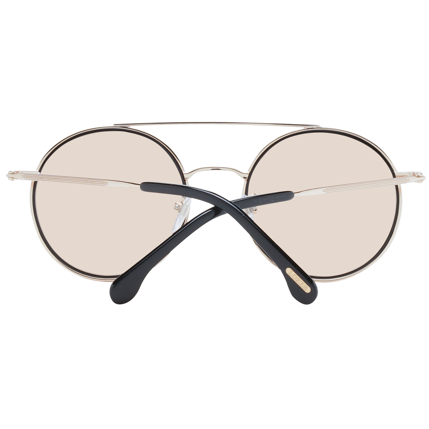 Gafas de sol Lozza SL2335M 301C - Diseño redondo de metal dorado, unisex