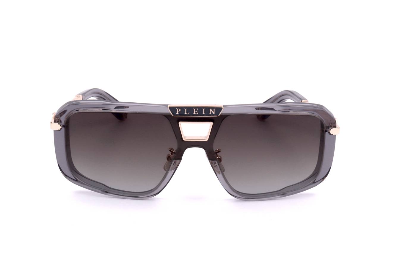 Gafas de sol Philipp Plein - Plein Legacy SPP008, Diseño de acetato y metal dorado para hombre