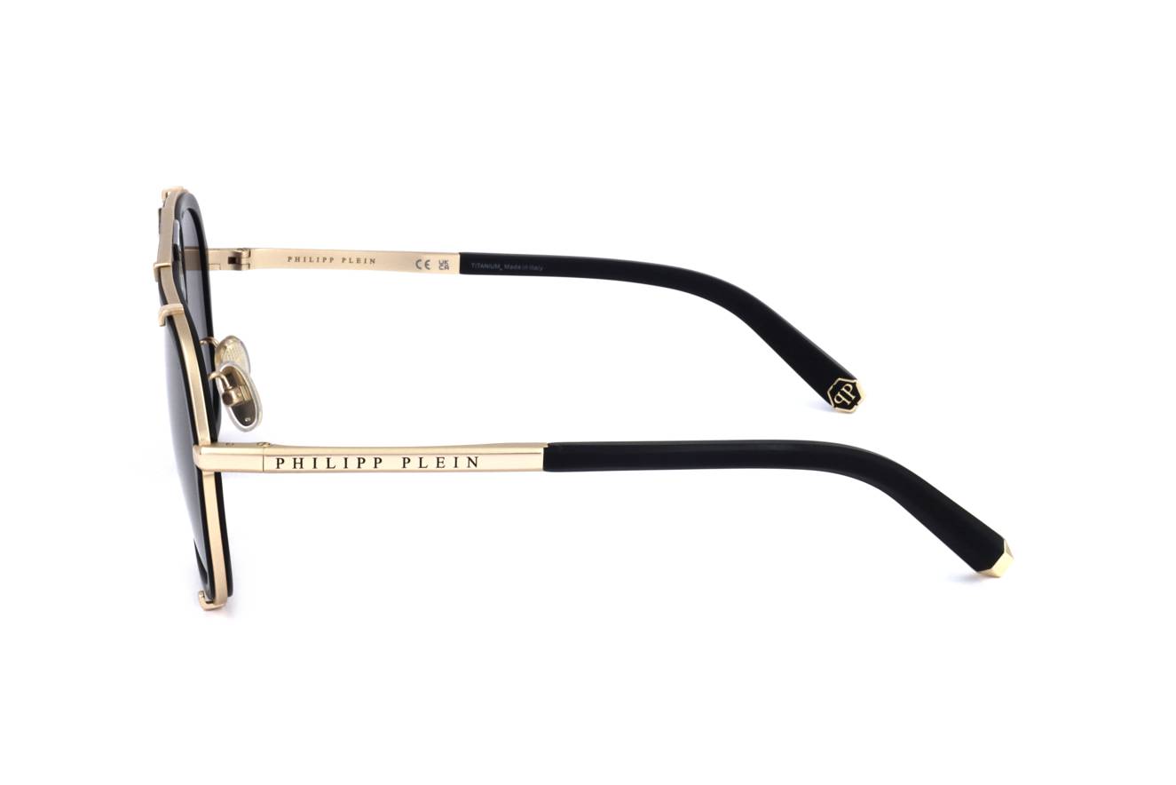 Gafas de sol Philipp Plein - Plein Signature SPP010, Titanio Dorado con lentes Polarizadas, unisex