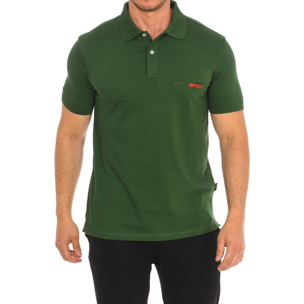 Plein Sport Polo de manga corta para hombre PIPS511 color verde