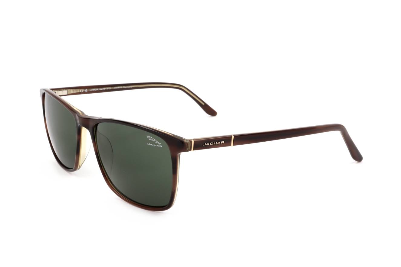 Jaguar Gafas de sol 7121 4702 - Diseño de acetato clásico con lentes verdes para hombre