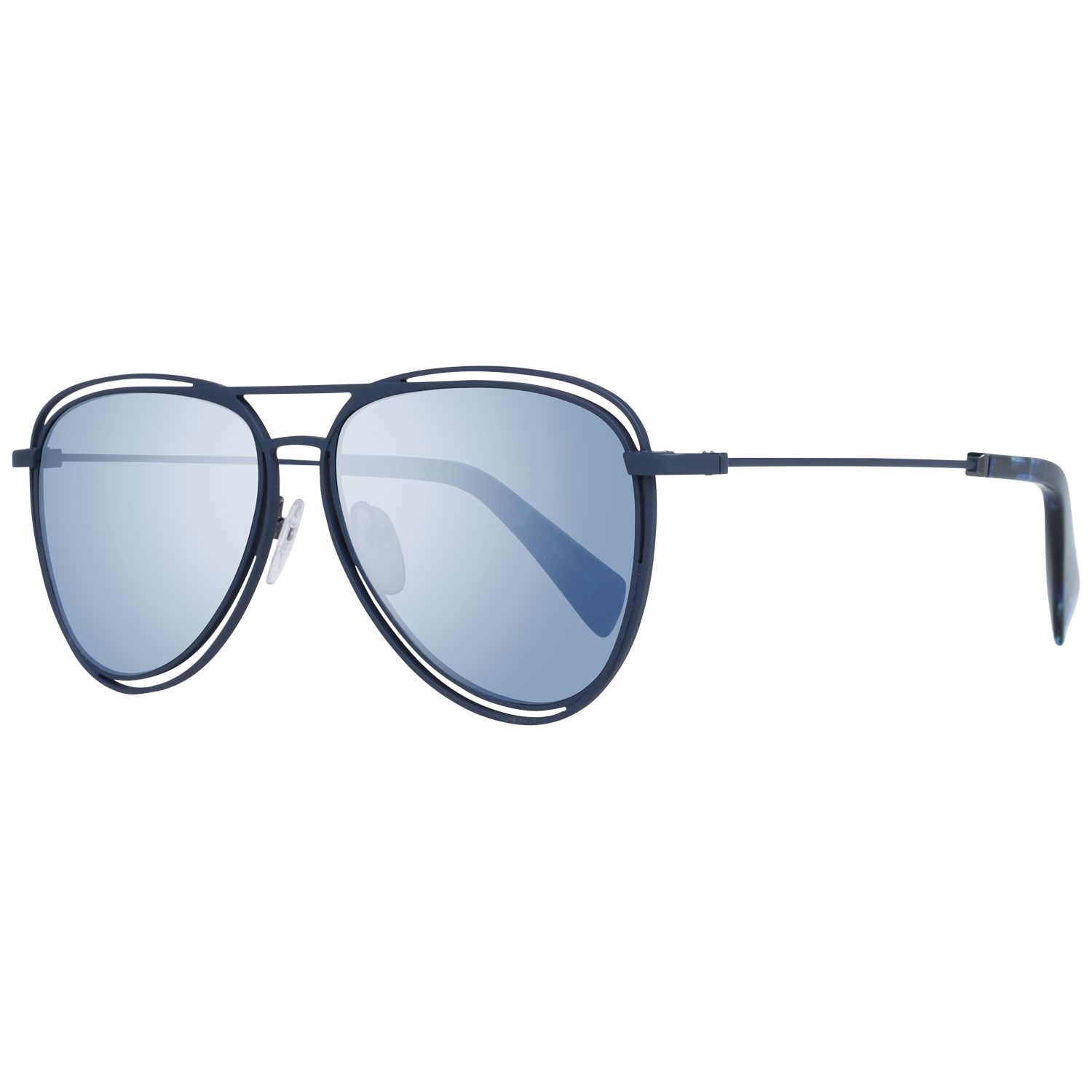 Gafas de sol Yohji Yamamoto YY7032 693 Diseño geométrico de aviador Fabricado en Japón Unisex