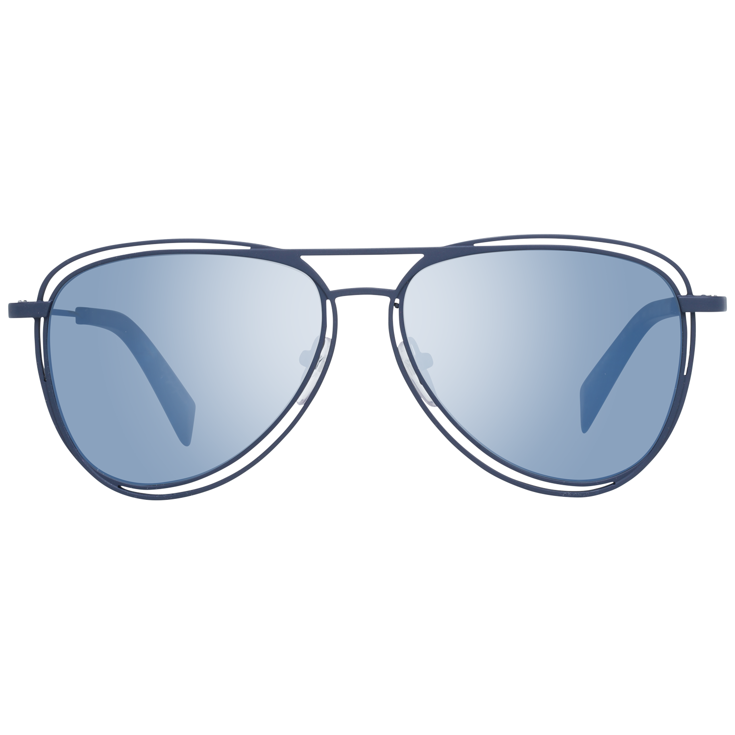 Gafas de sol Yohji Yamamoto YY7032 693 Diseño geométrico de aviador Fabricado en Japón Unisex