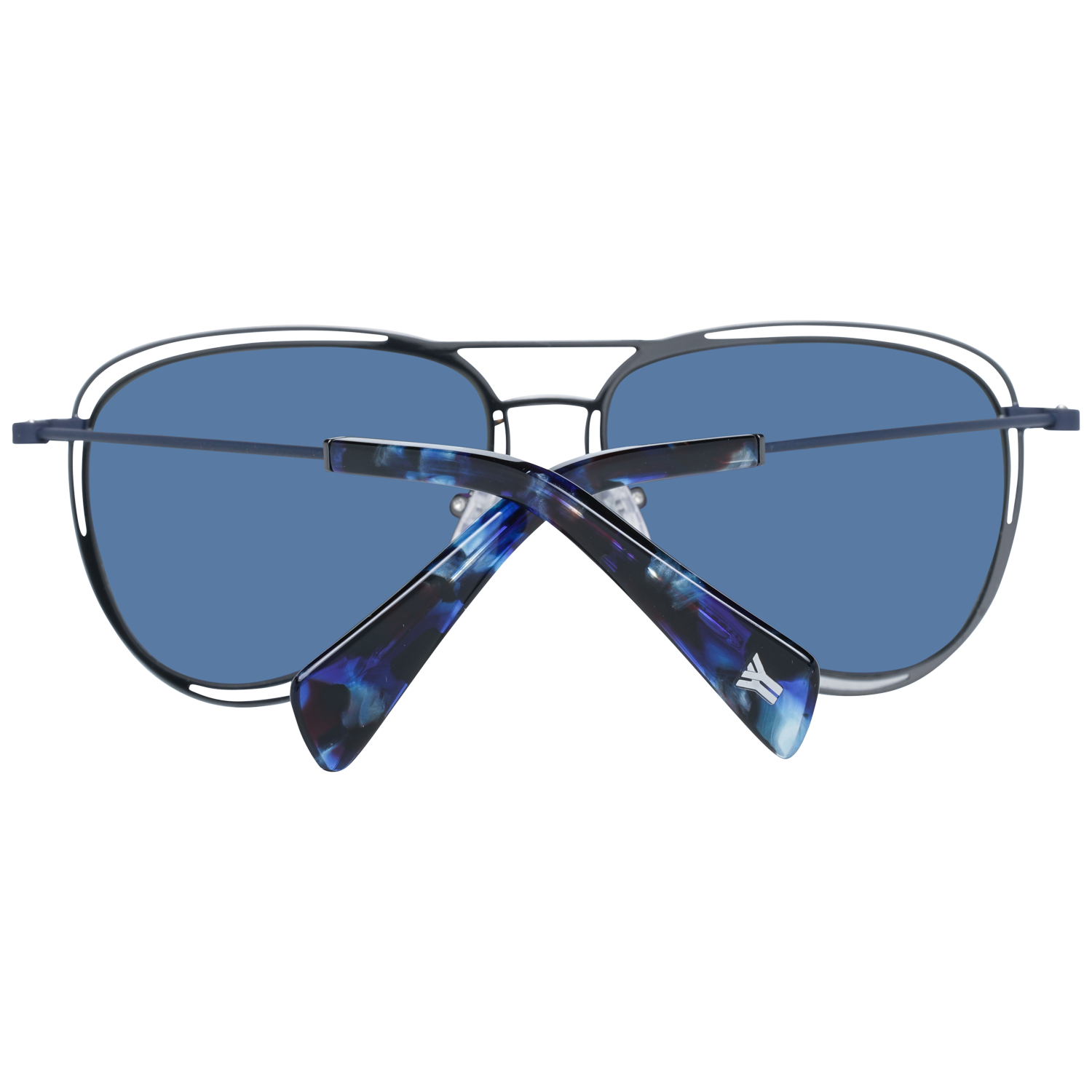 Gafas de sol Yohji Yamamoto YY7032 693 Diseño geométrico de aviador Fabricado en Japón Unisex