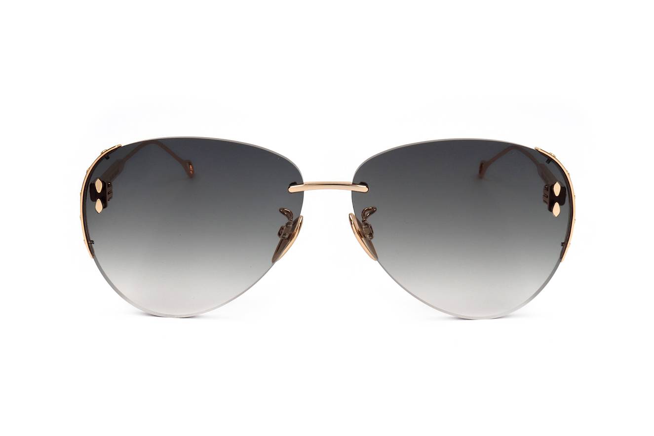 Gafas de sol Isabel Marant Diseño elegante de aviador dorado, para mujer