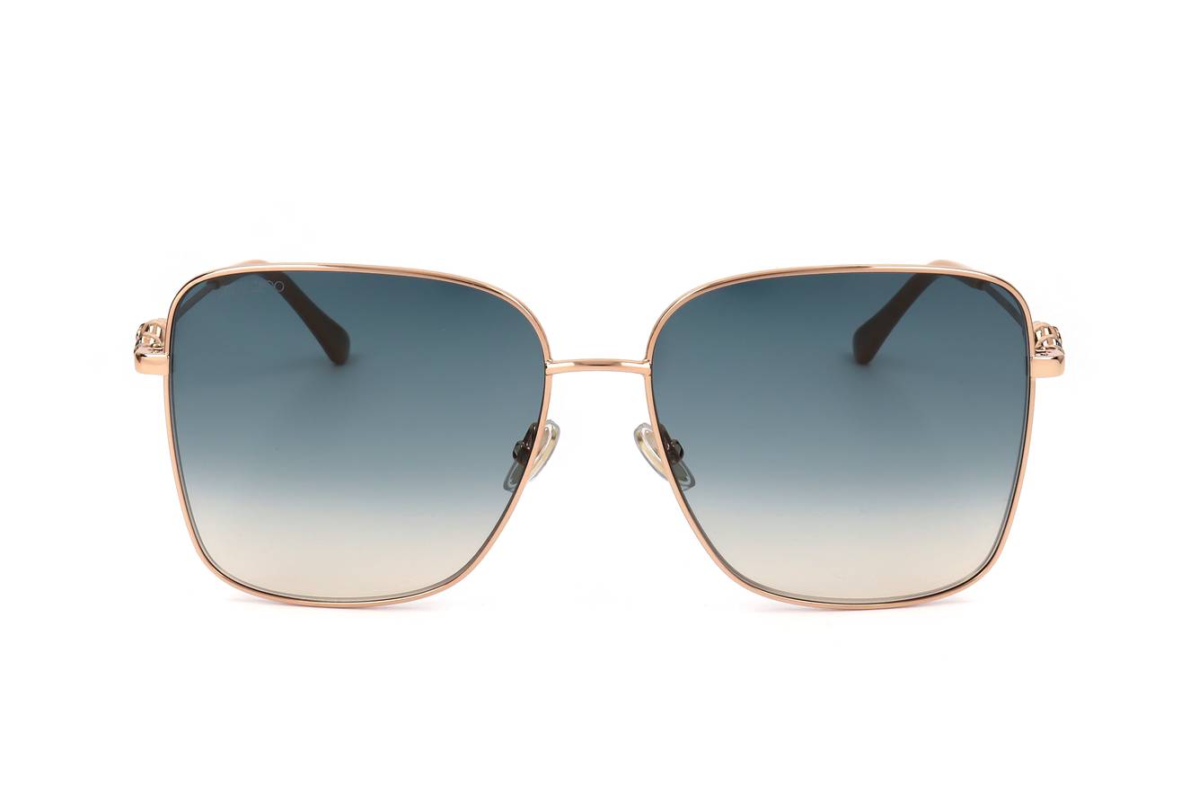 Gafas de sol Jimmy Choo HESTER BKUI4 - Diseño de metal oro rosa, para mujer