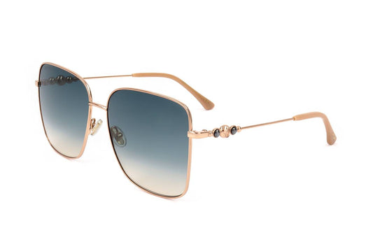 Gafas de sol Jimmy Choo HESTER BKUI4 - Diseño de metal oro rosa, para mujer