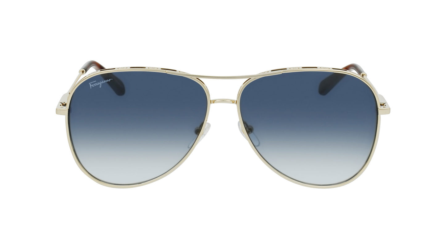 Gafas de sol Salvatore Ferragamo SF268S 792 - Diseño de aviador para mujer