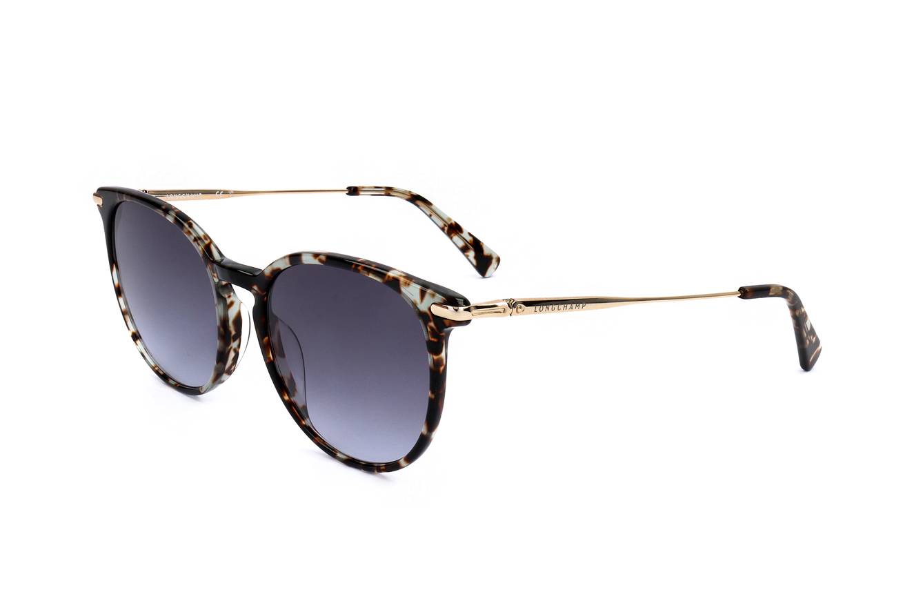 Longchamp LO646S 227 Sunglasses - Acetate and Gold Metal Design for Women