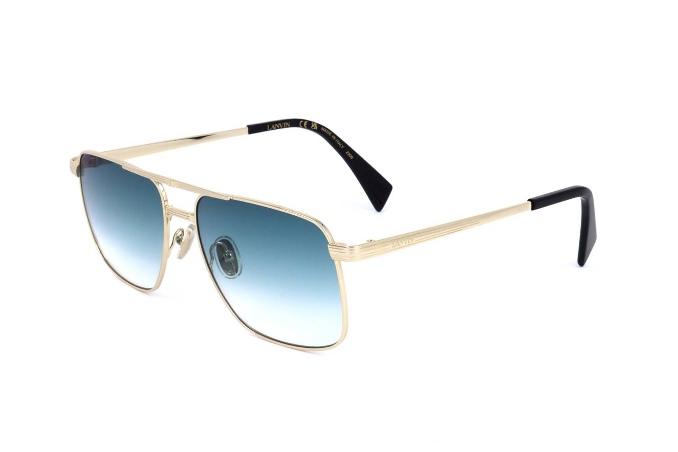 Gafas de sol Lanvin LNV120S 774 - Diseño rectangular de metal dorado, unisex