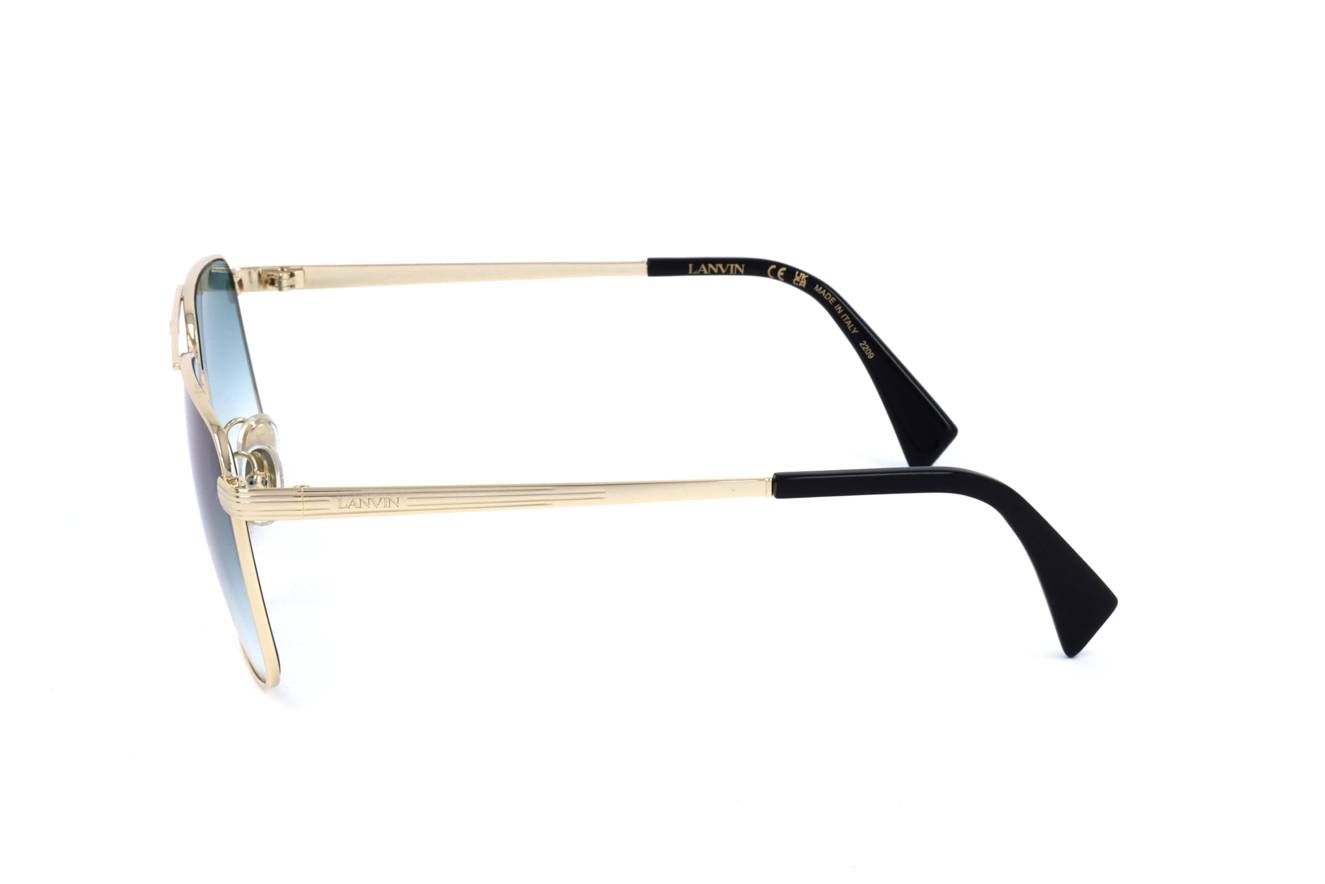 Gafas de sol Lanvin LNV120S 774 - Diseño rectangular de metal dorado, unisex