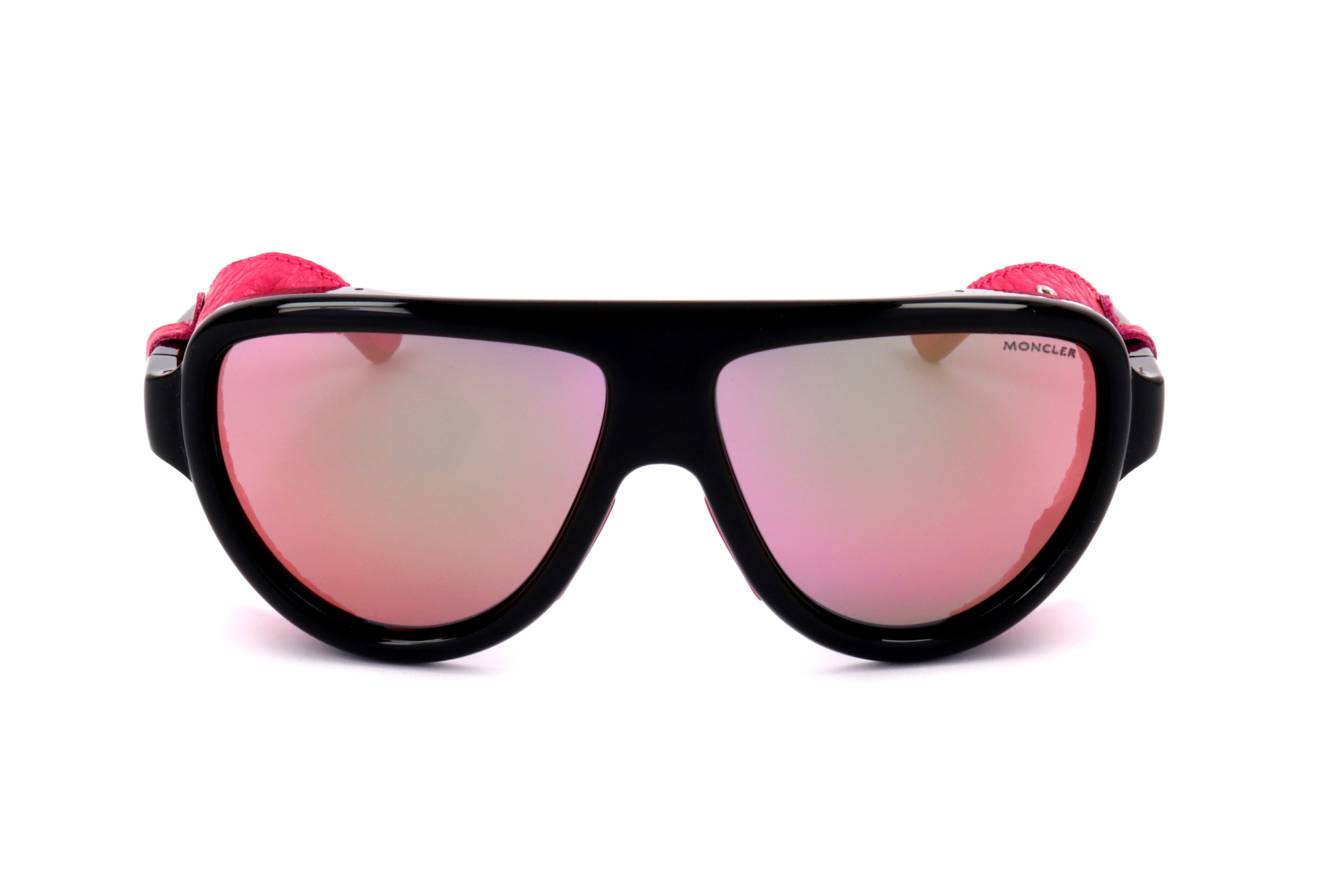 Gafas de sol Moncler ML0089 01Z - Protección cuero