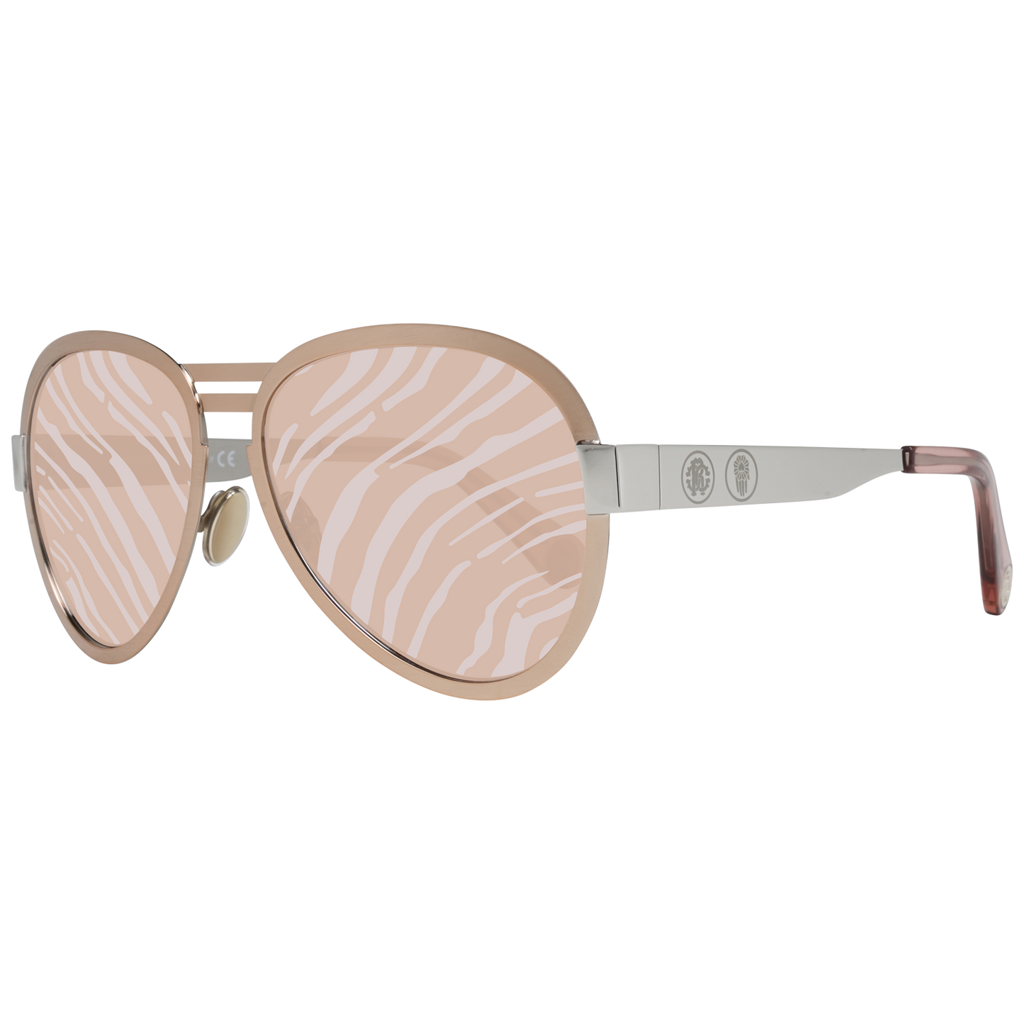 Gafas de sol Roberto Cavalli RC1133S 33G - Diseño de aviador de metal plateado para mujer