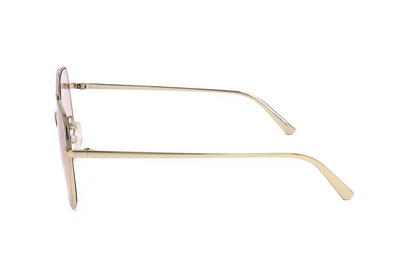 Gafas de sol Bally BY0017D 32Y - Diseño rectangular de metal dorado unisex