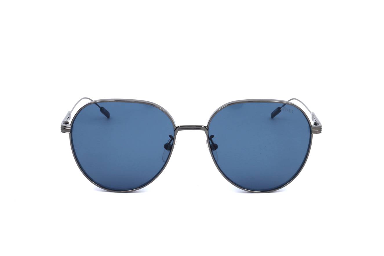 Gafas de sol Ermenegildo Zegna EZ0227-D 08V - Diseño de metal plateado para hombre